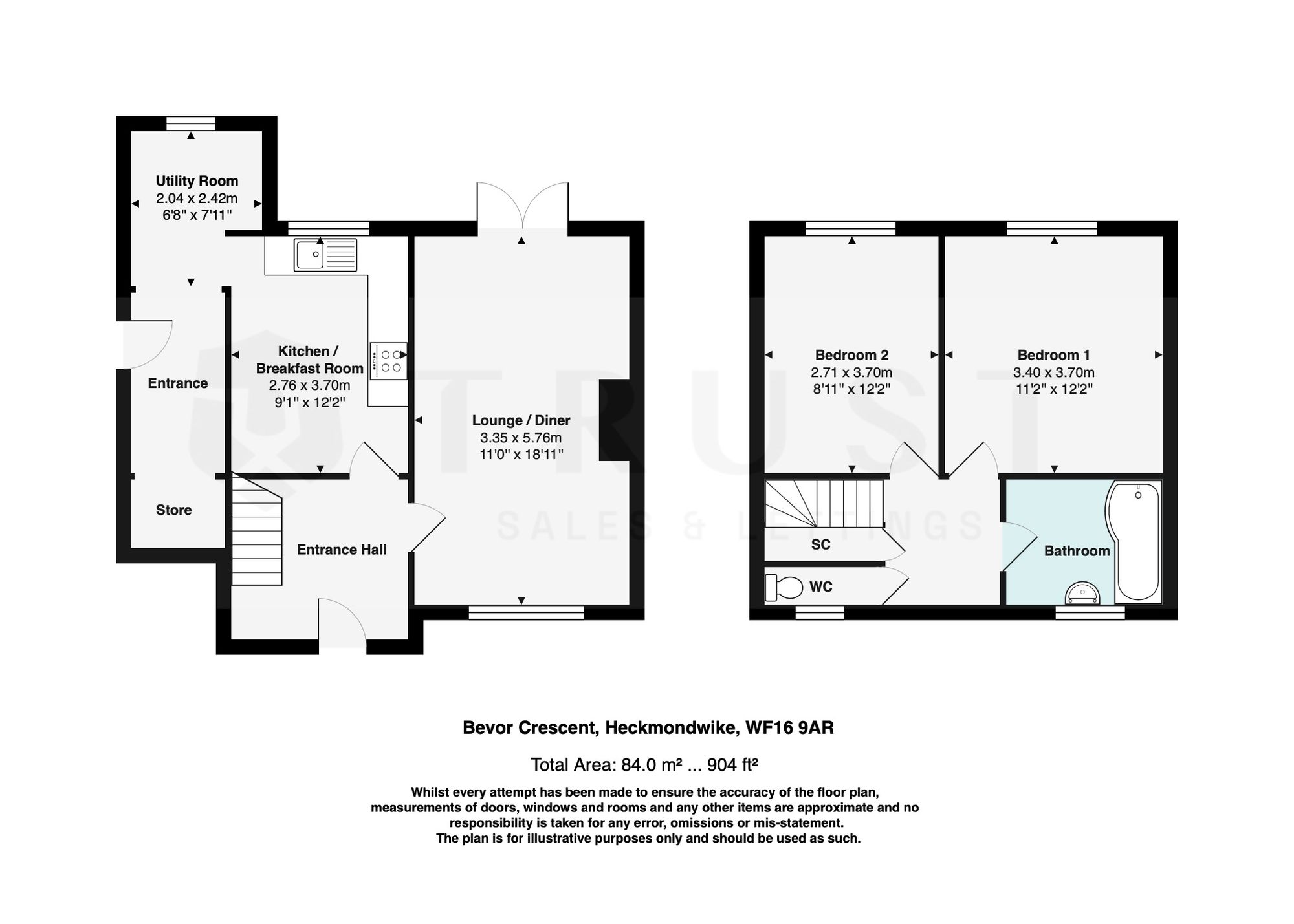 3 Bevor Crescent, Heckmondwike floorplan