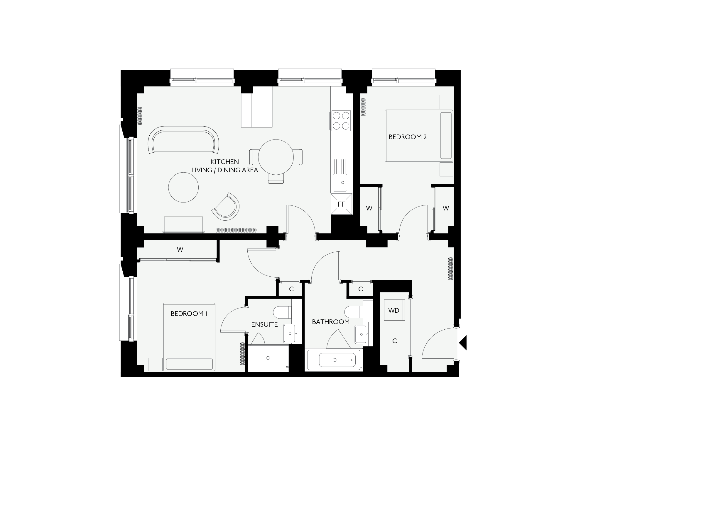 Apartment 83, Eades Apartments, 11 Selborne Road, London floorplan