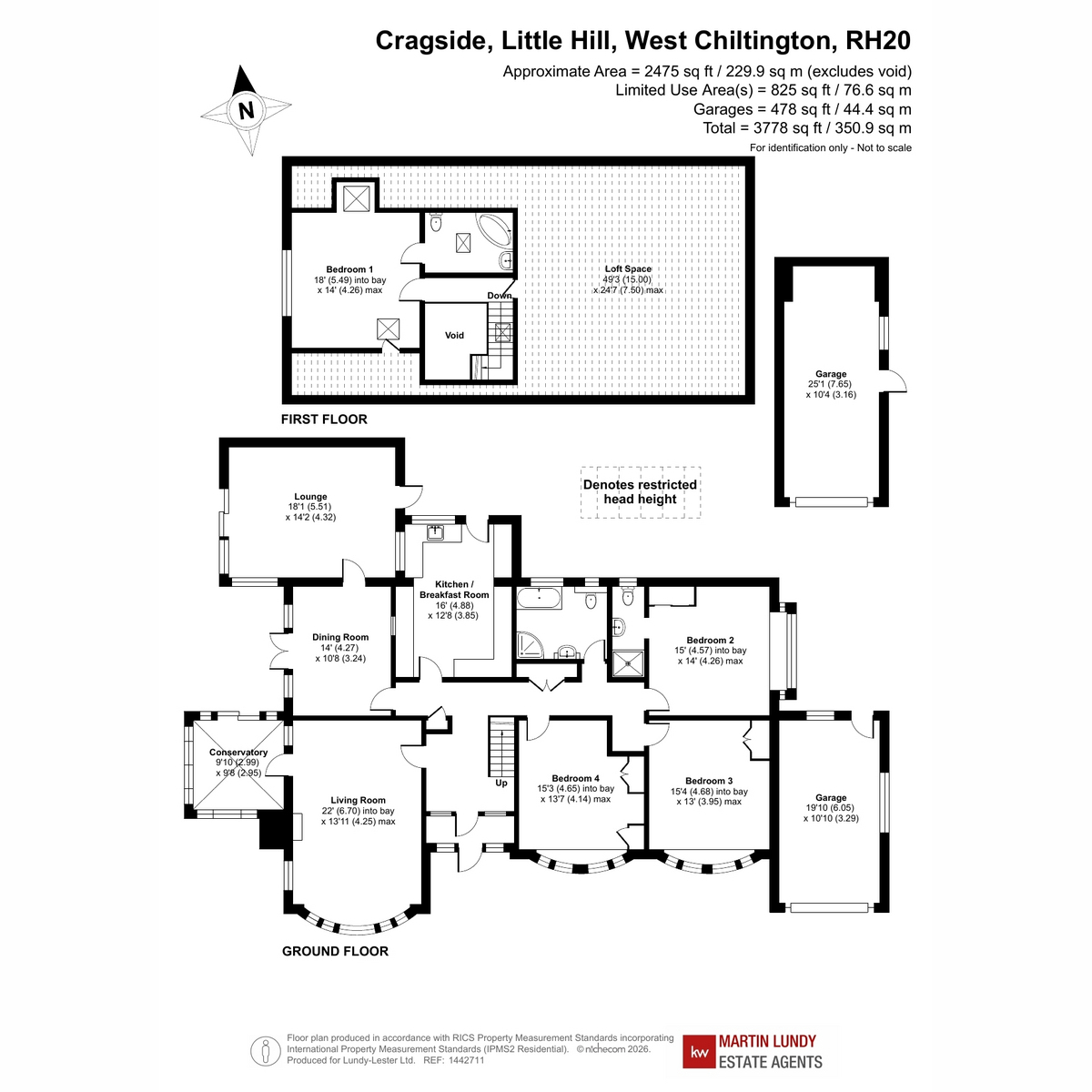 Cragside, Little Hill, West Chiltington floorplan