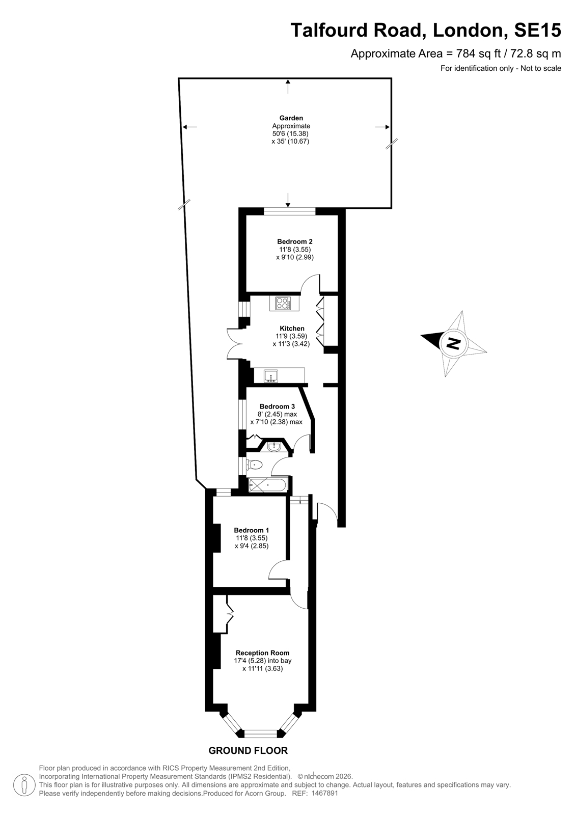 95A,, Talfourd Road, London floorplan