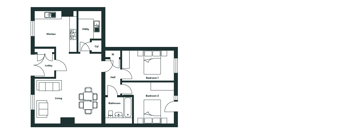 C24, The Cloverfield, Old Main Road, Nottingham floorplan