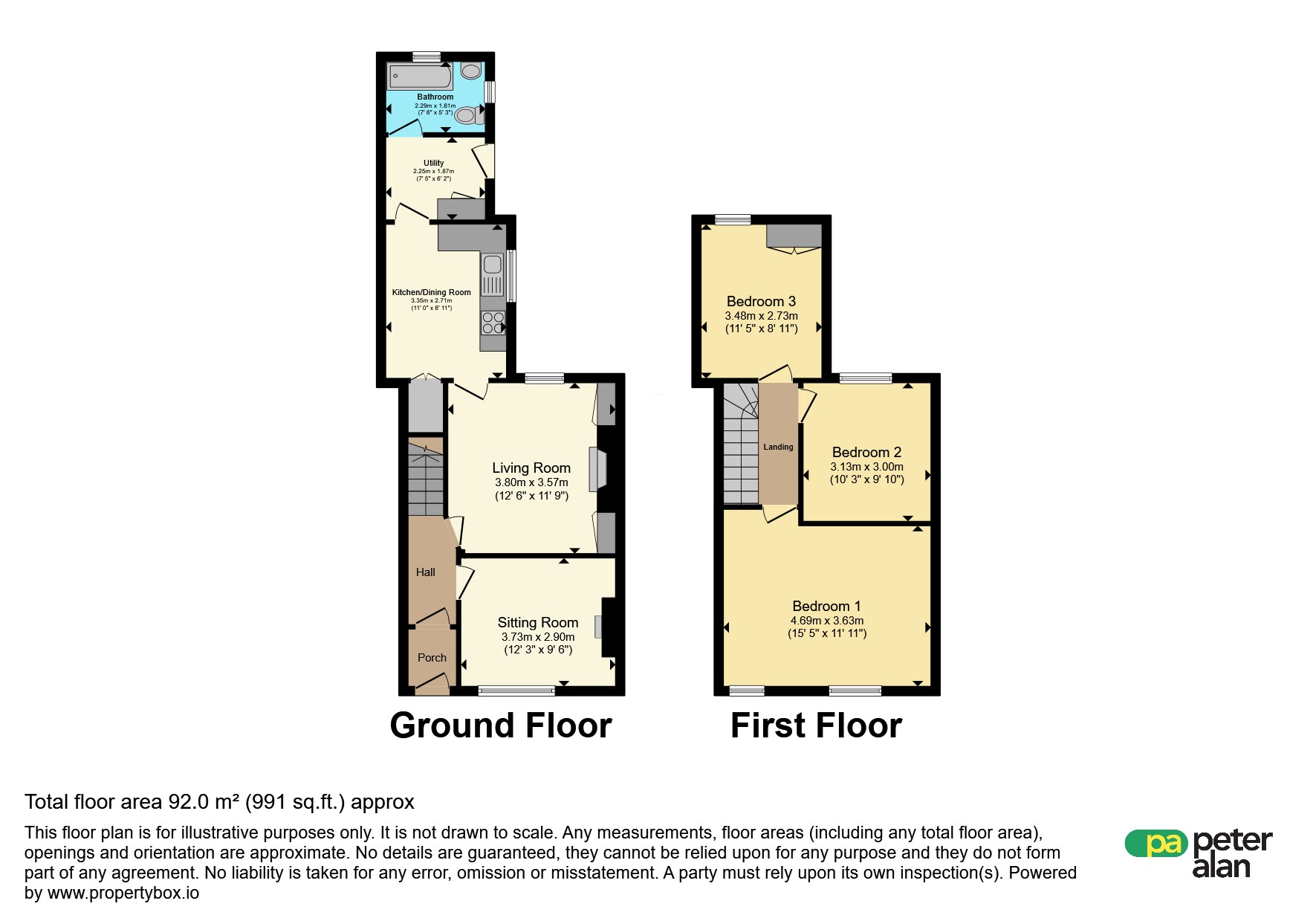 13, Tanyllan Terrace, Tredegar floorplan