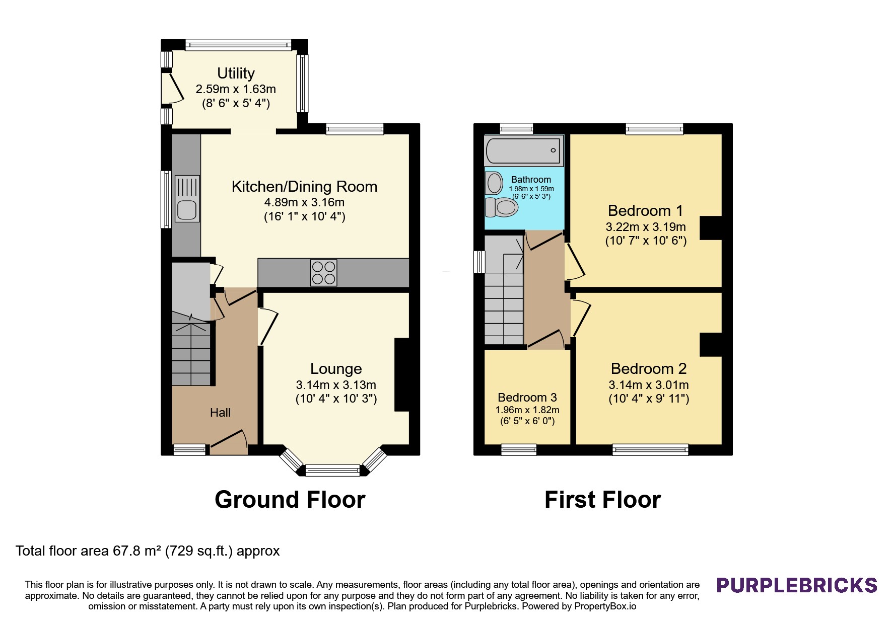 45, Church Lane, Leeds floorplan