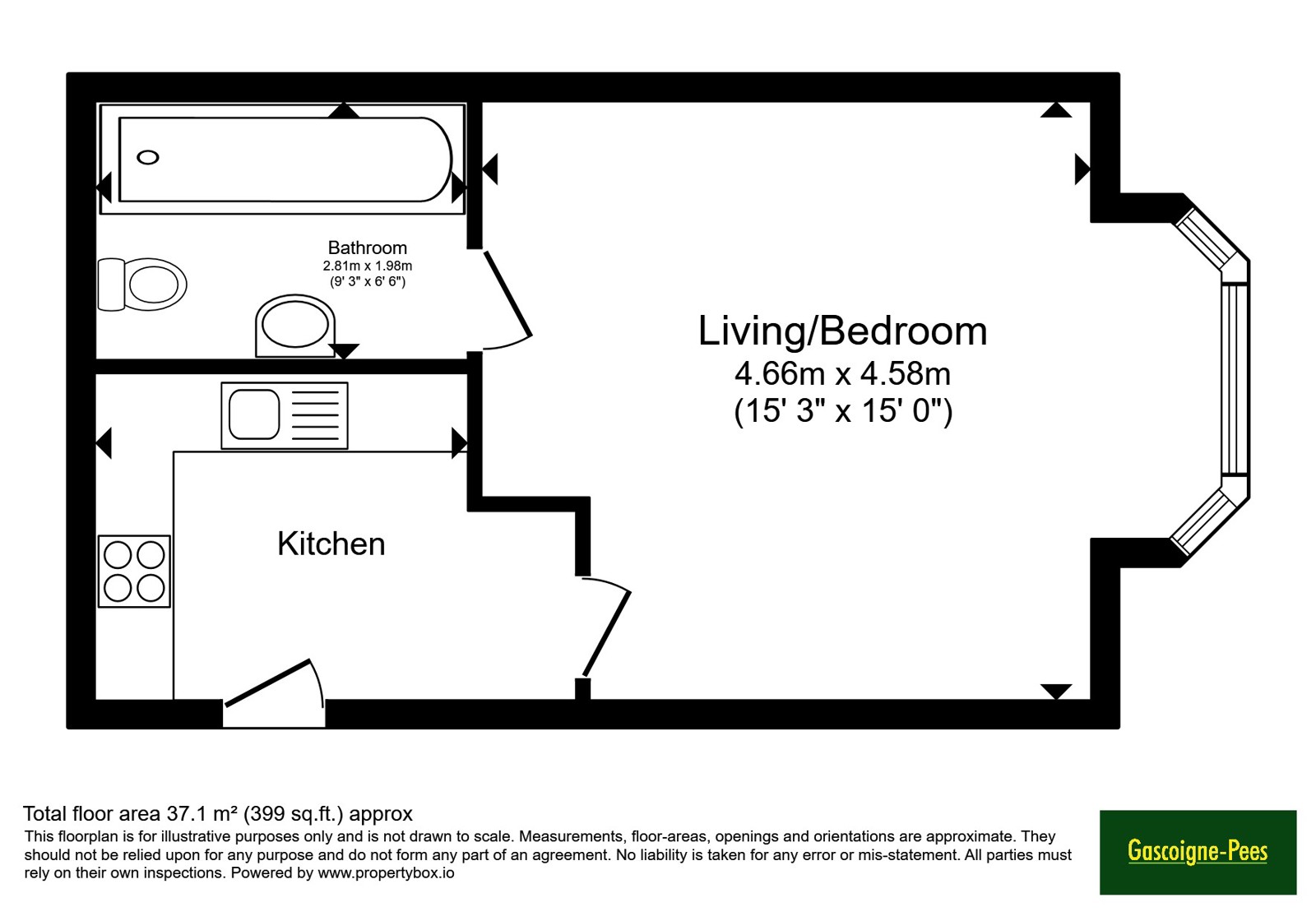 Flat 2, 4, Wray Park Road, Surrey floorplan