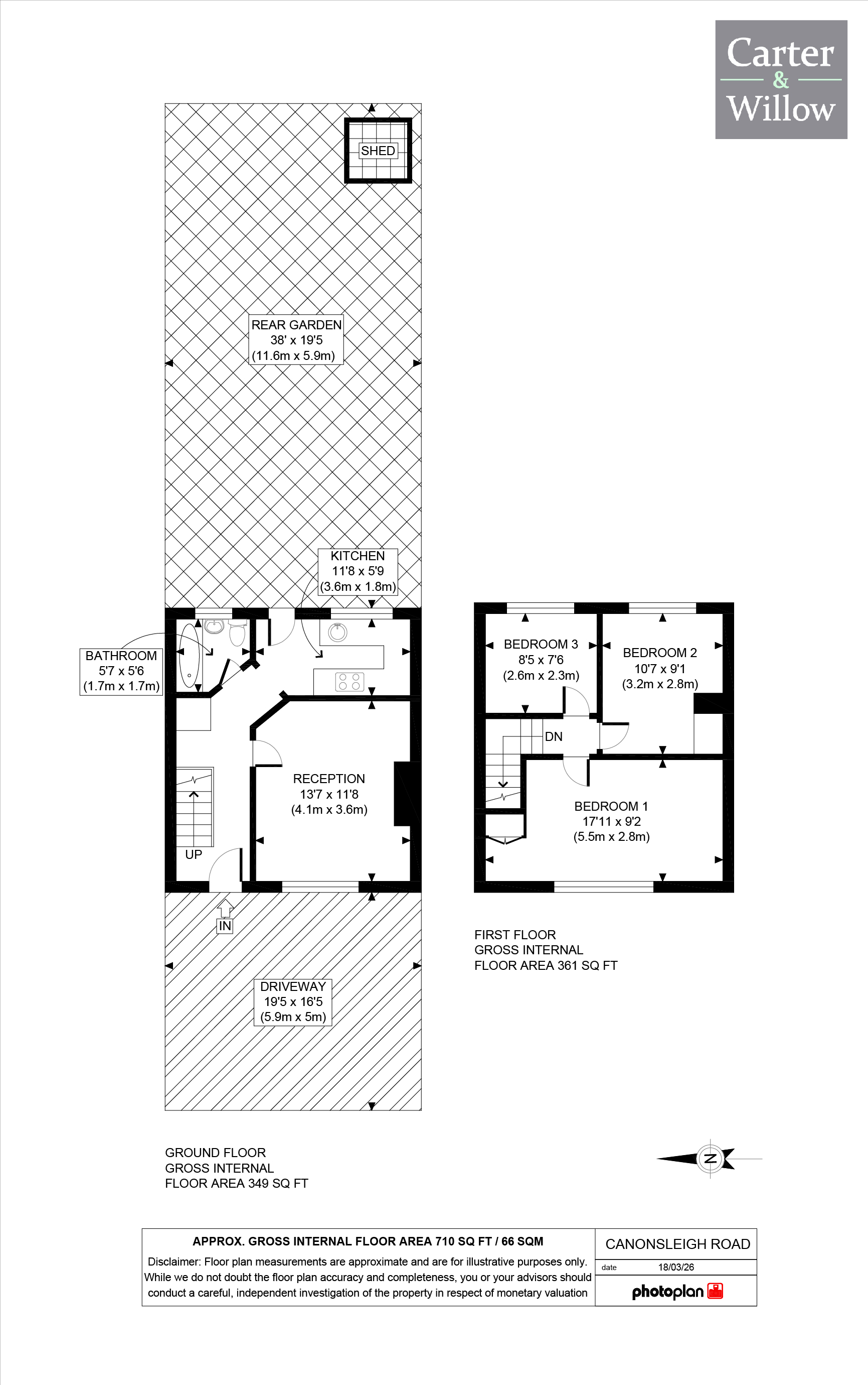 94, Canonsleigh Road, Dagenham floorplan