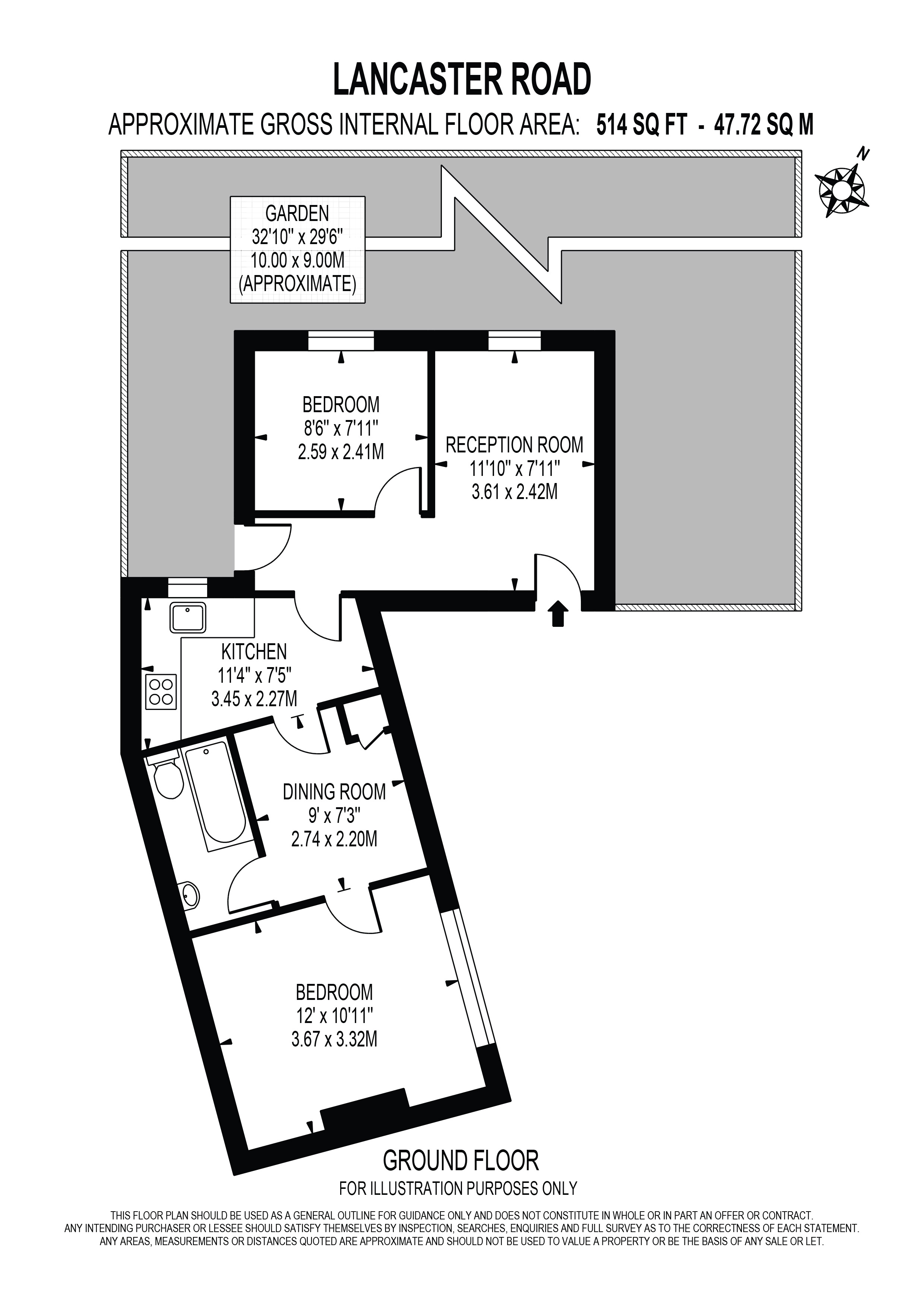 Lancaster Road, London floorplan