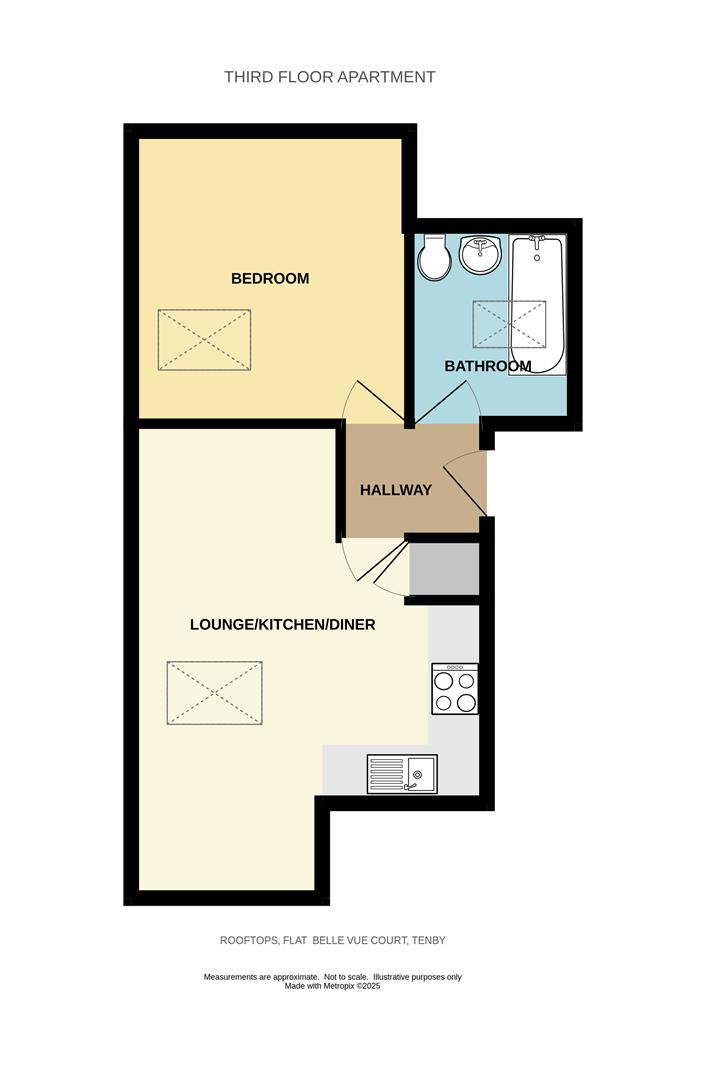 6 Bellevue Court, Crackwell Street, Tenby floorplan