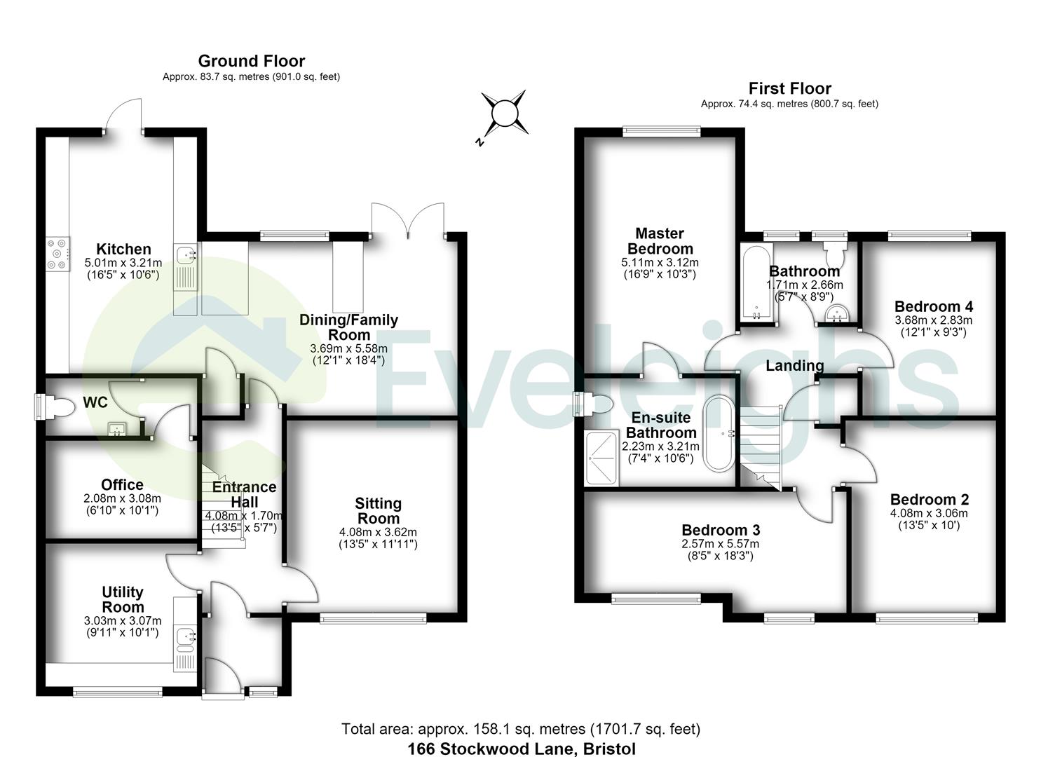 166, Stockwood Lane, Bristol floorplan