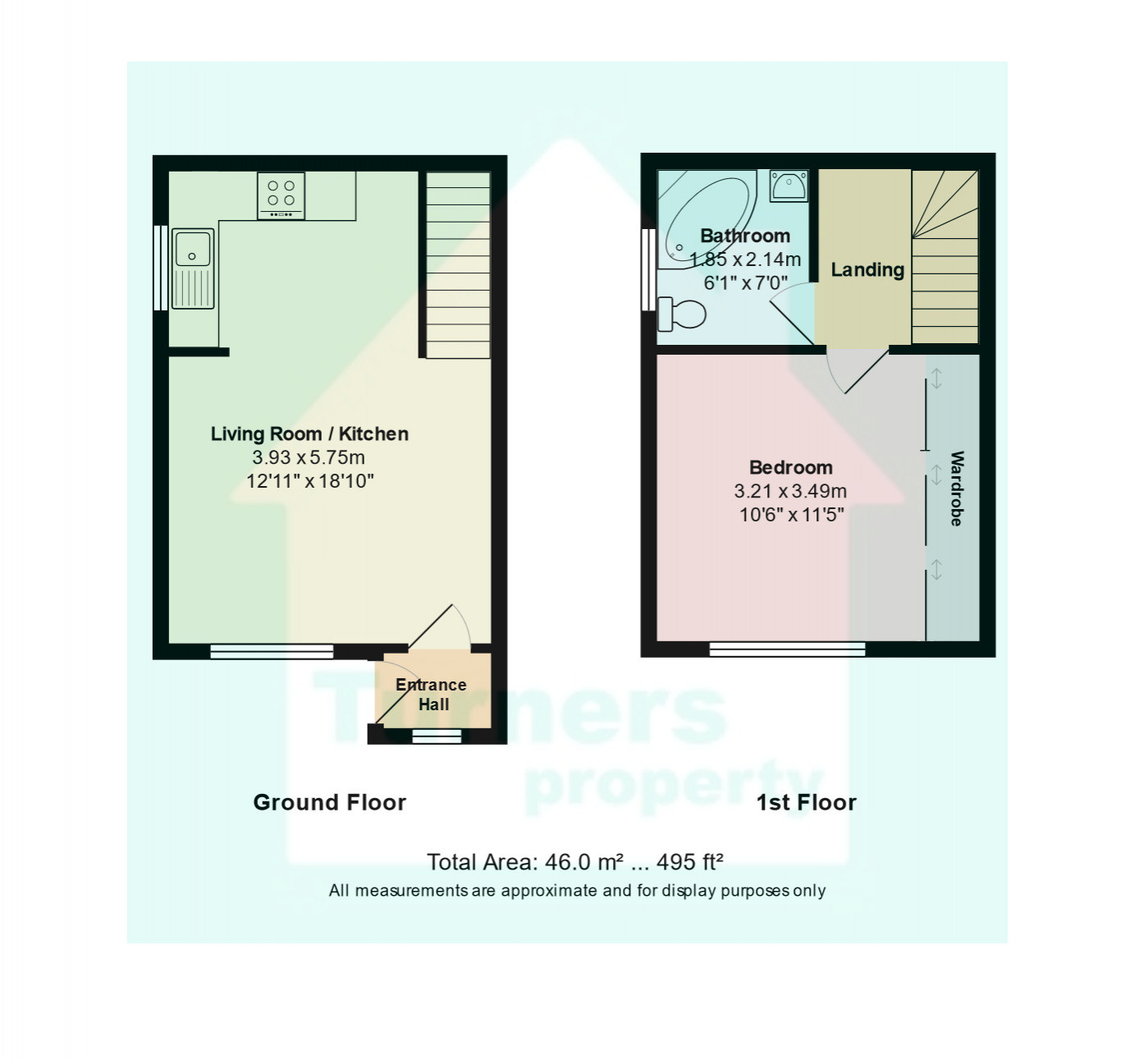 Falconer Drive, Hamworthy, Poole BH15, 1 bedroom terraced house for