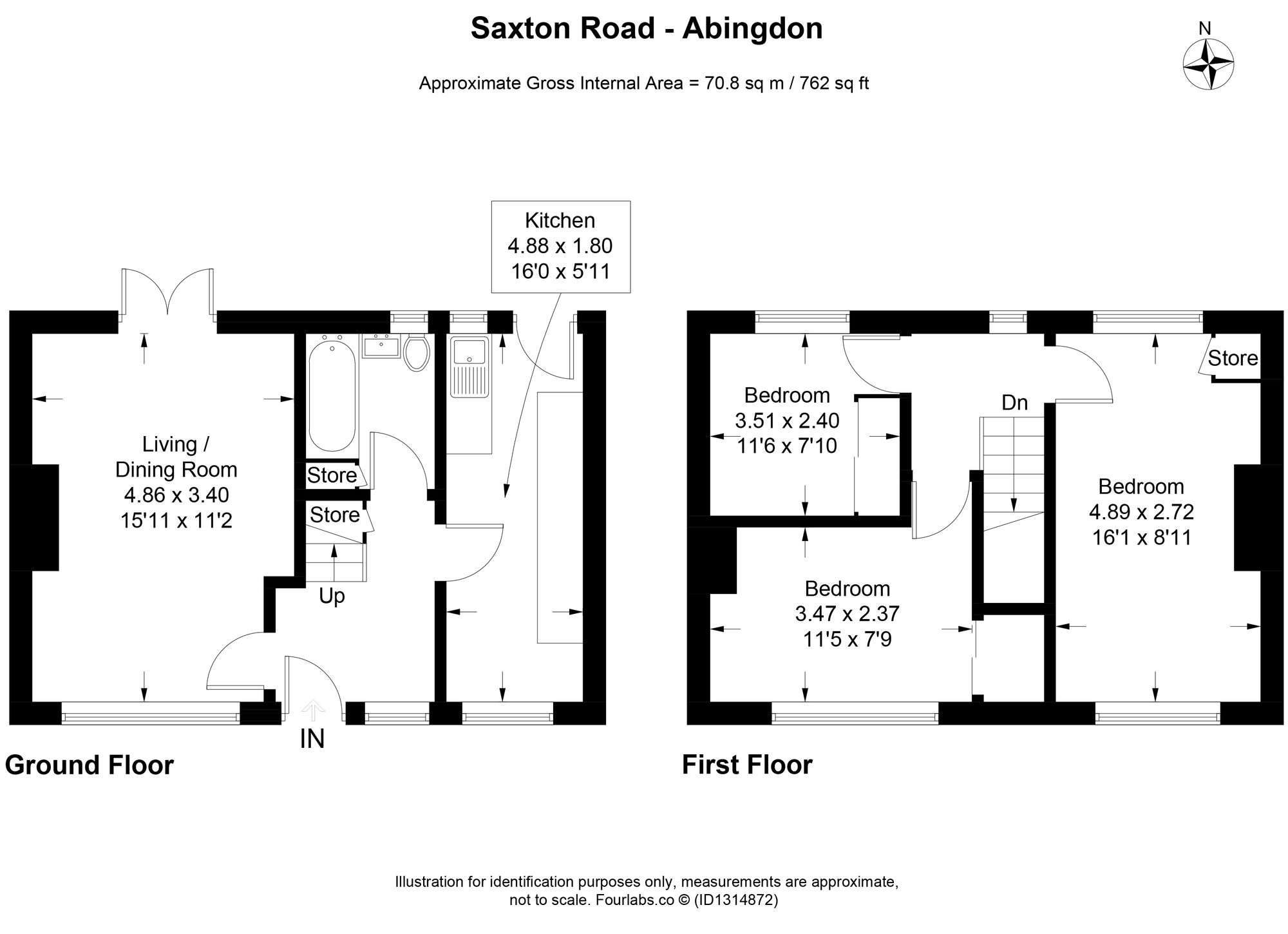 32 Saxton Road, Abingdon floorplan
