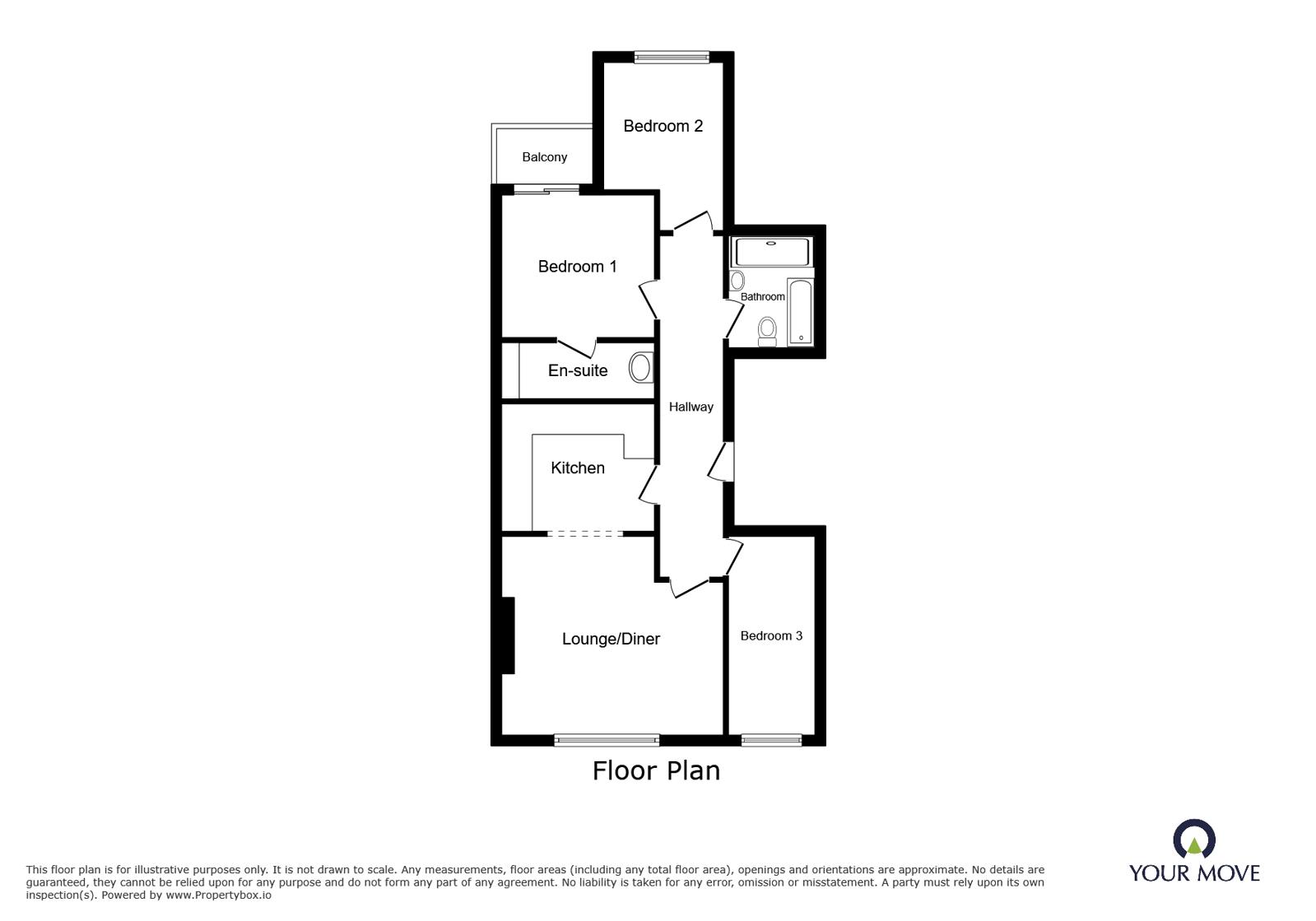 Flat 7, 19, Cambridge Road, Deal floorplan