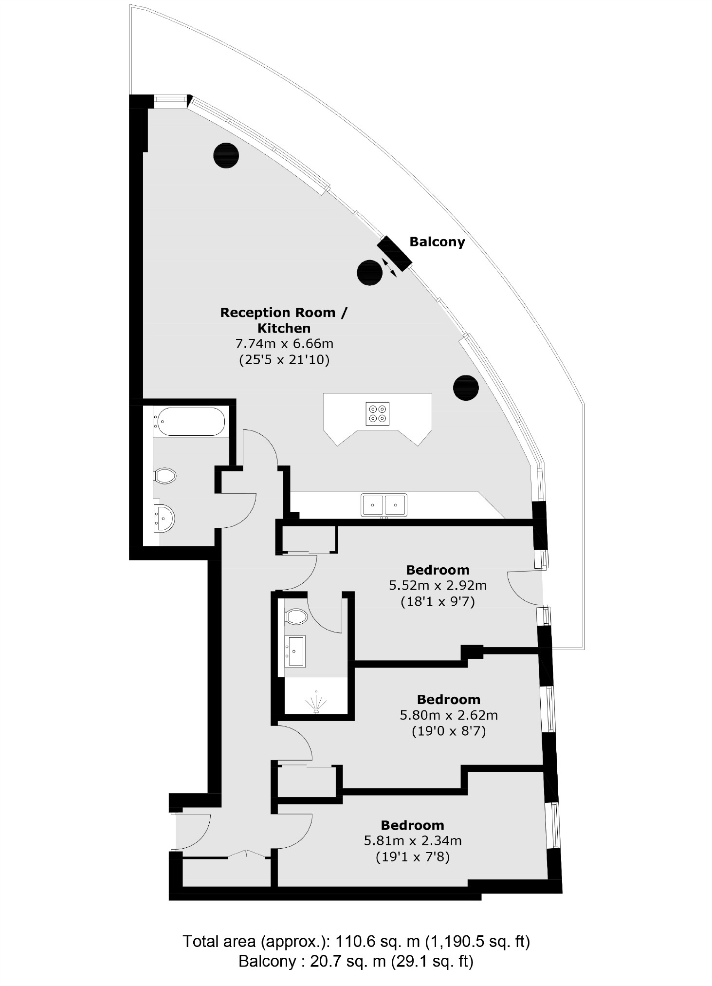 4 Putney Wharf Tower, Brewhouse Lane, London floorplan