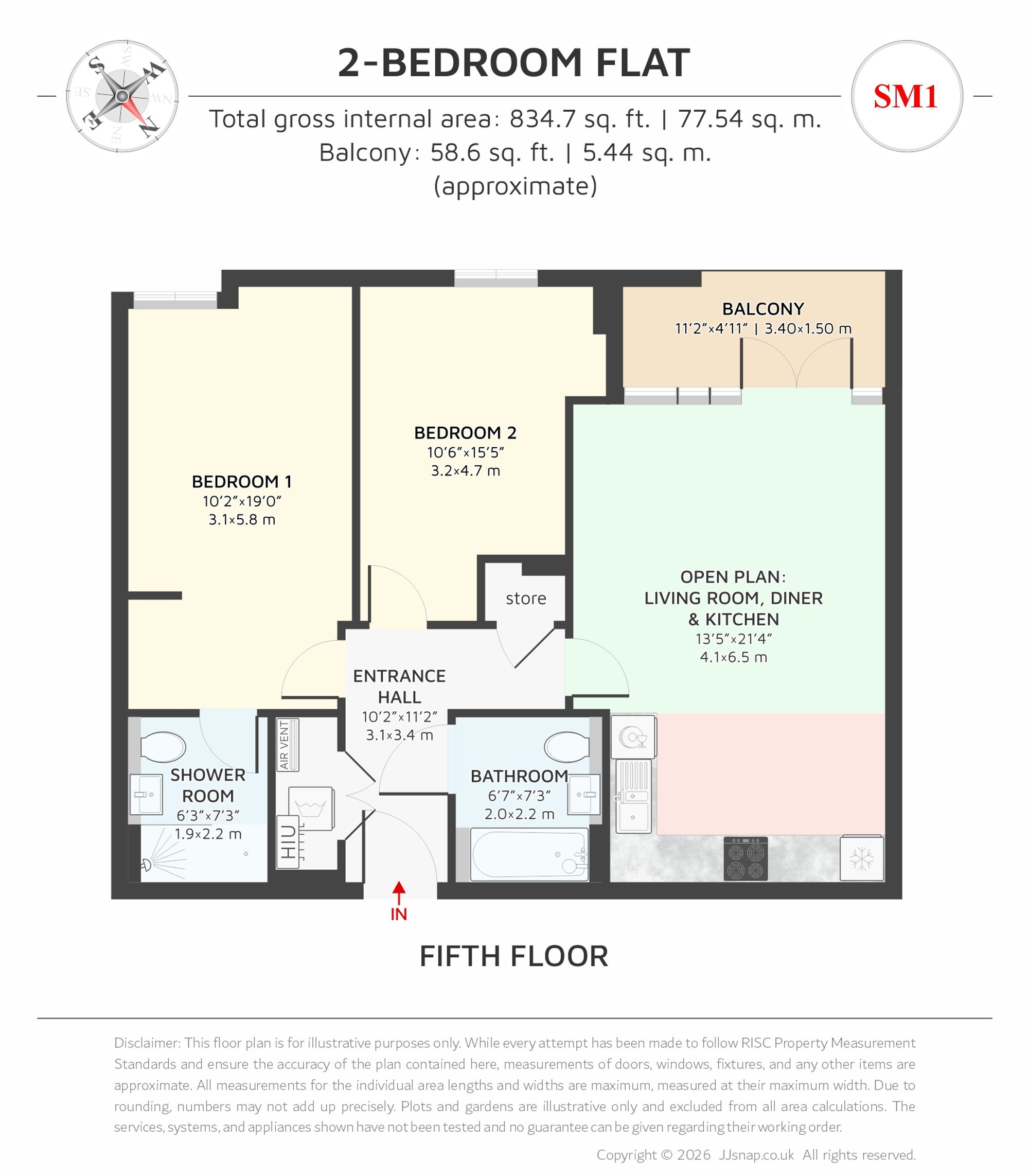 50 Tavernelle House, Sutton floorplan