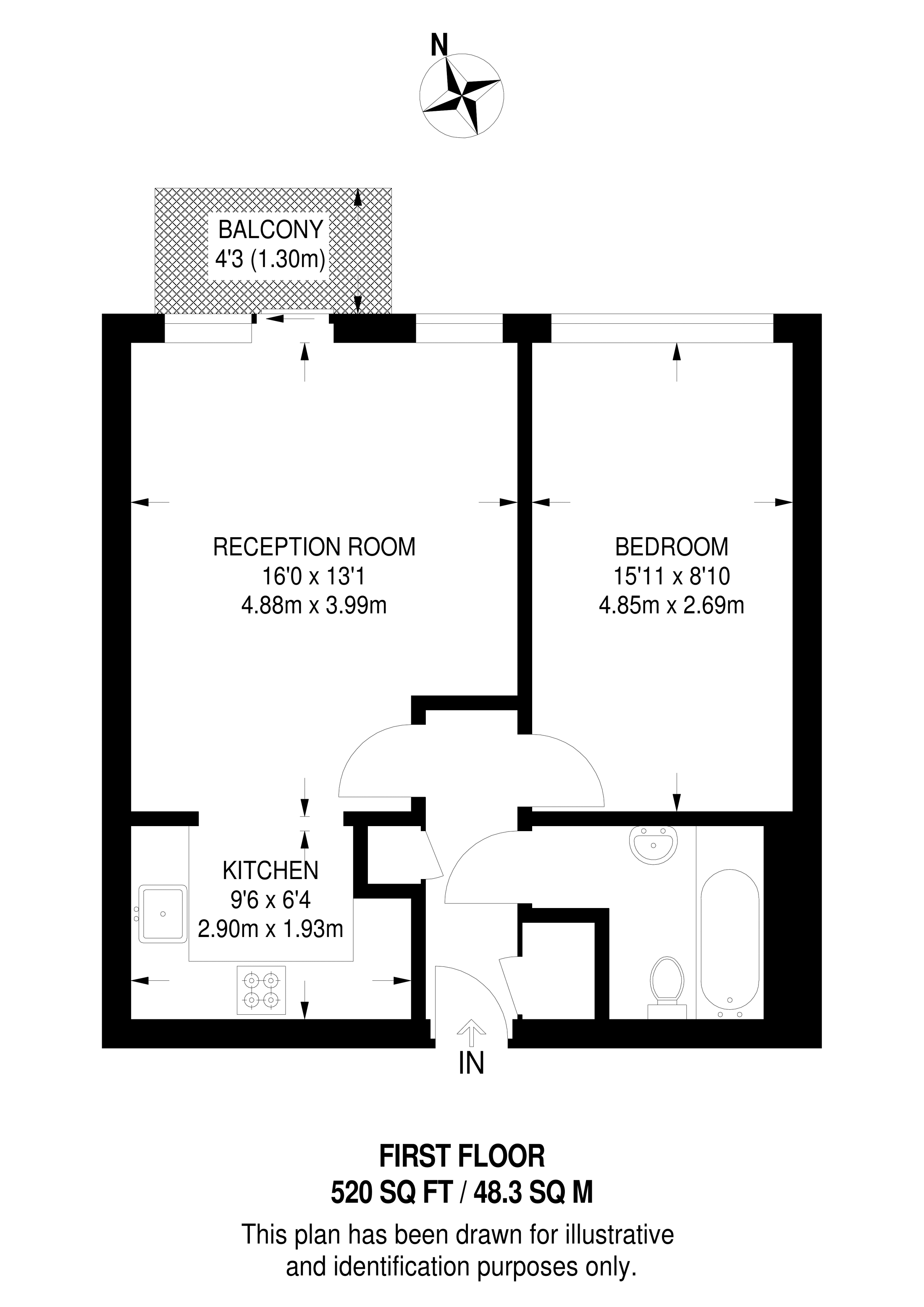 Richmond Road, Hackney floorplan
