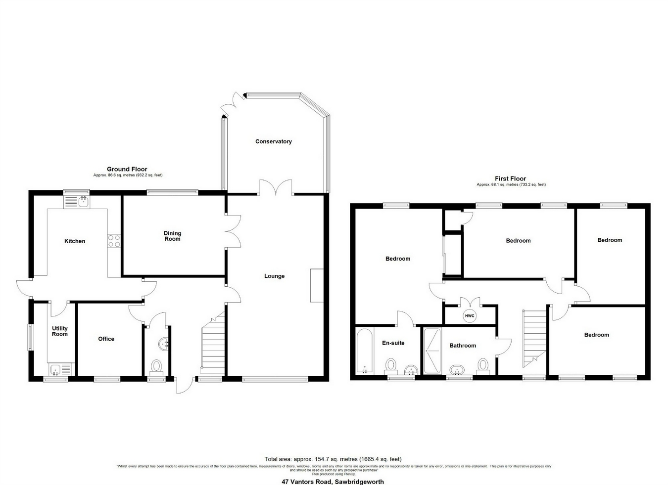 4 Bedrooms Detached house for sale in Vantorts Road, Sawbridgeworth, Hertfordshire CM21