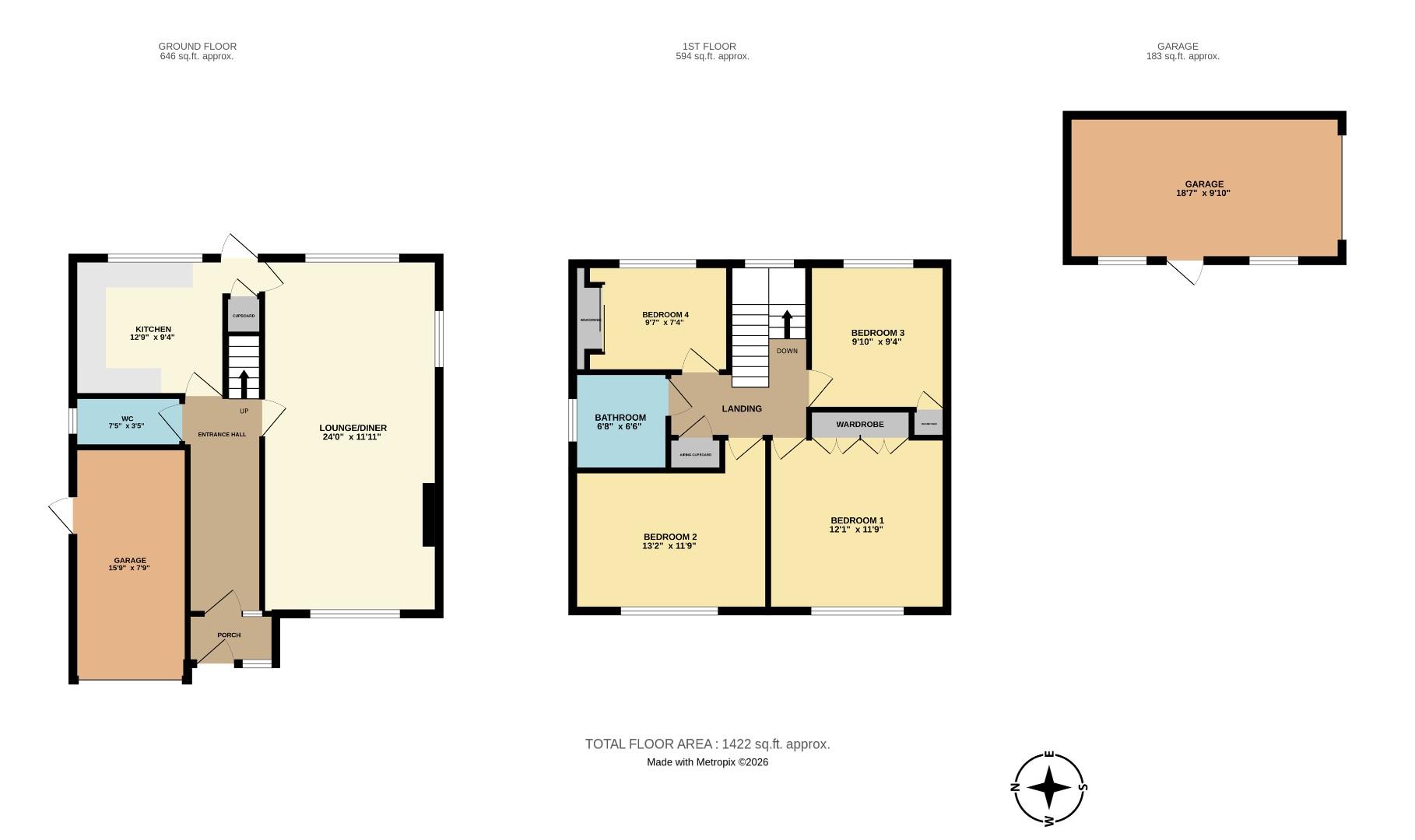342, Westbourne Grove, Westcliff-On-Sea floorplan