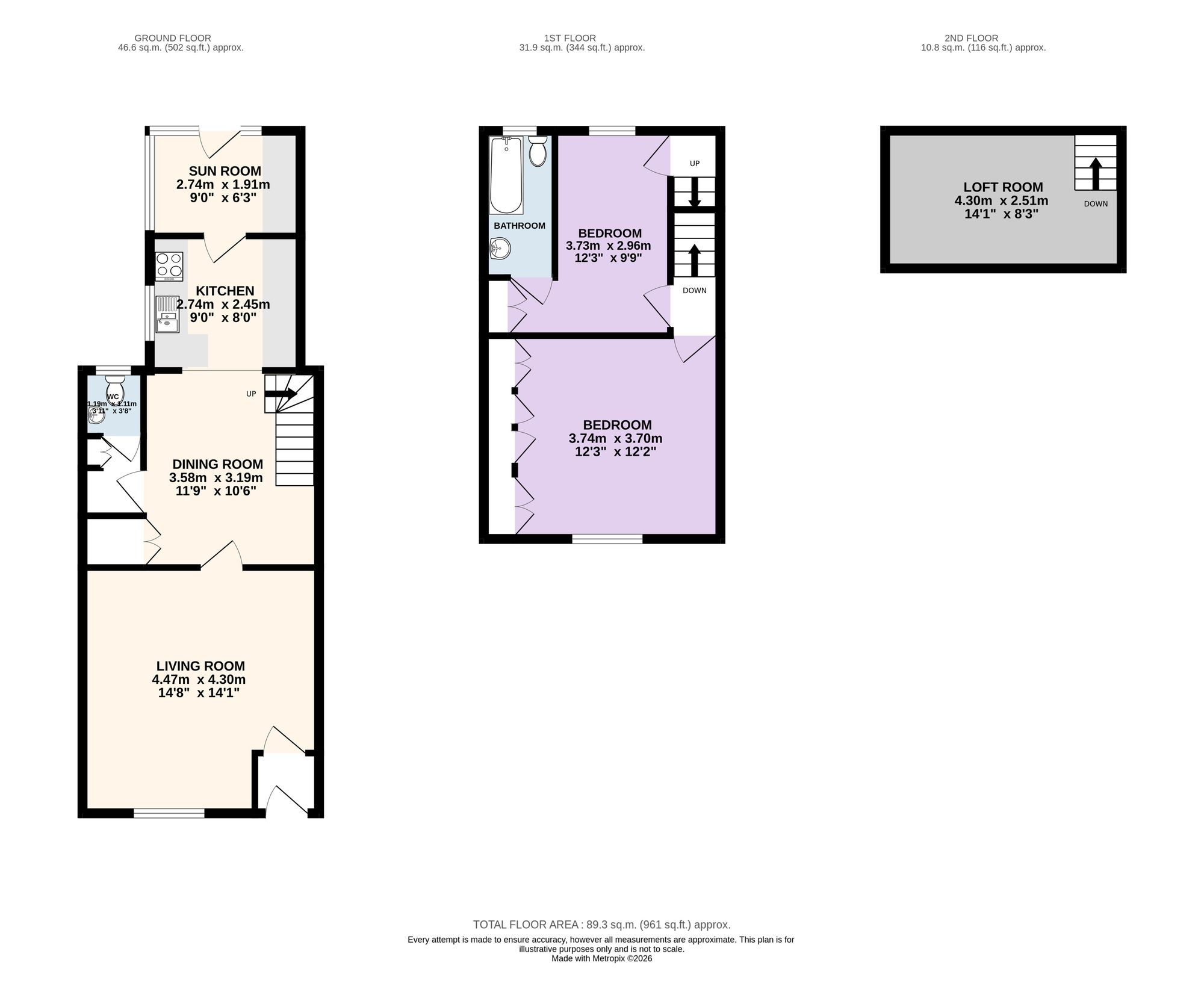 943 Whittingham Lane, Preston floorplan