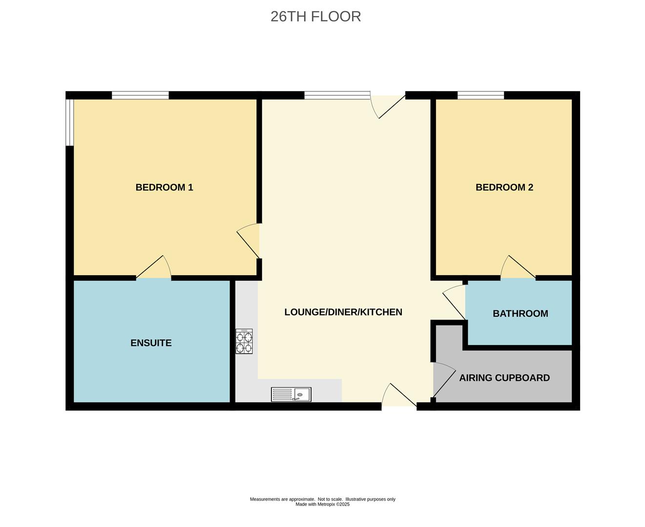 Apt 2601, Oxygen Tower Block A, Manchester floorplan