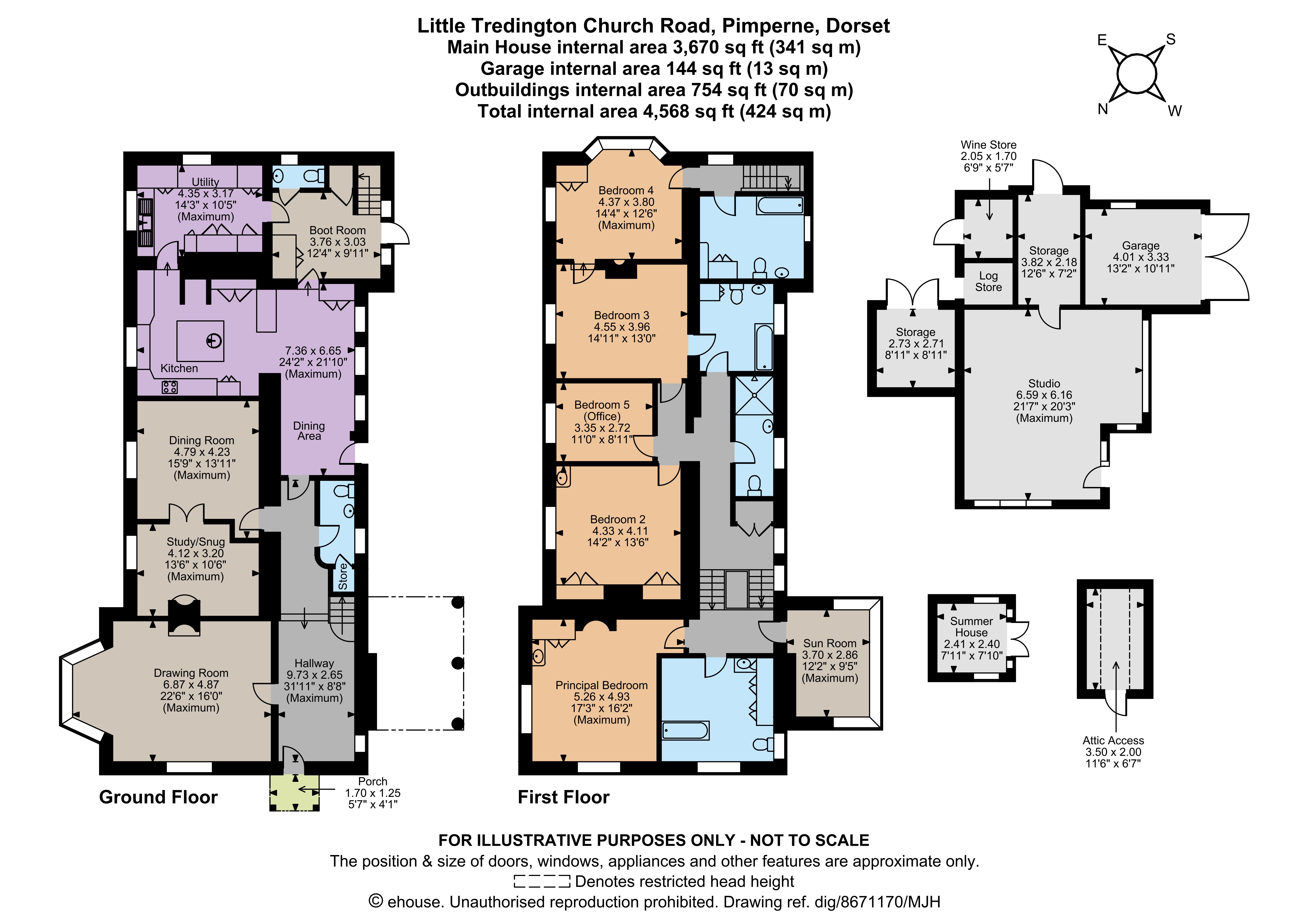 Little Tredington,, Church Road, Blandford Forum floorplan