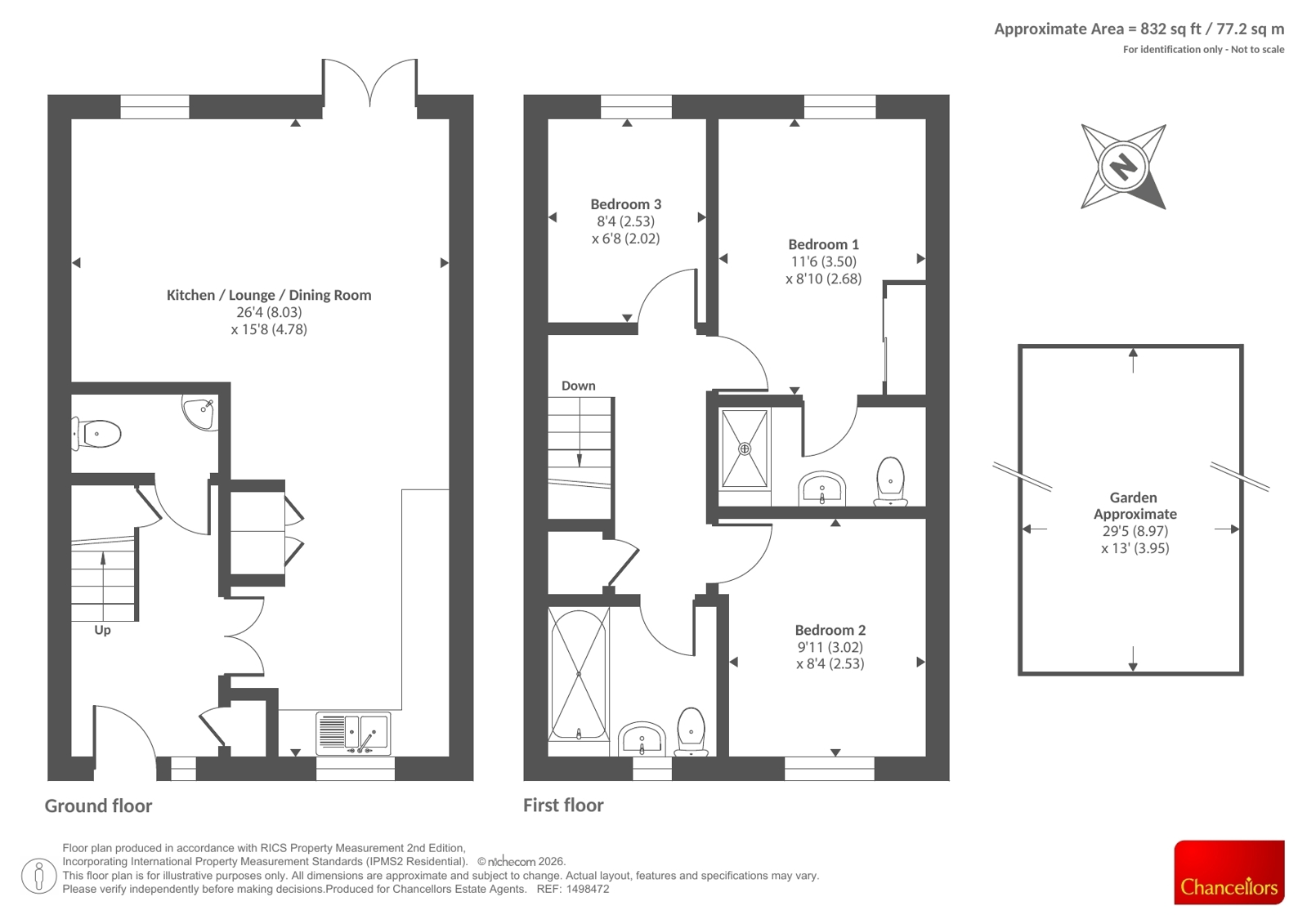 45, Emerald Crescent, Swindon floorplan