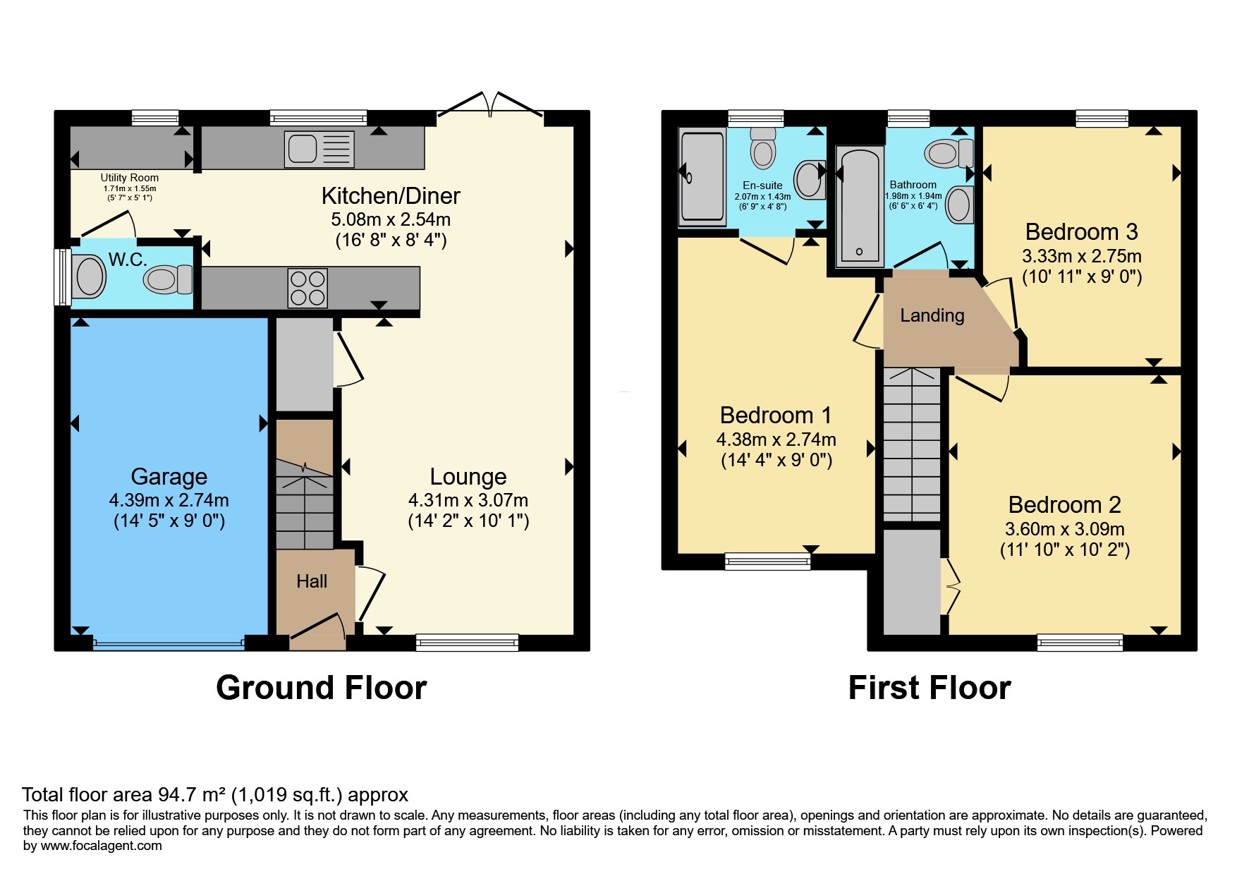 54, Petunia Way, Witham St Hughs floorplan