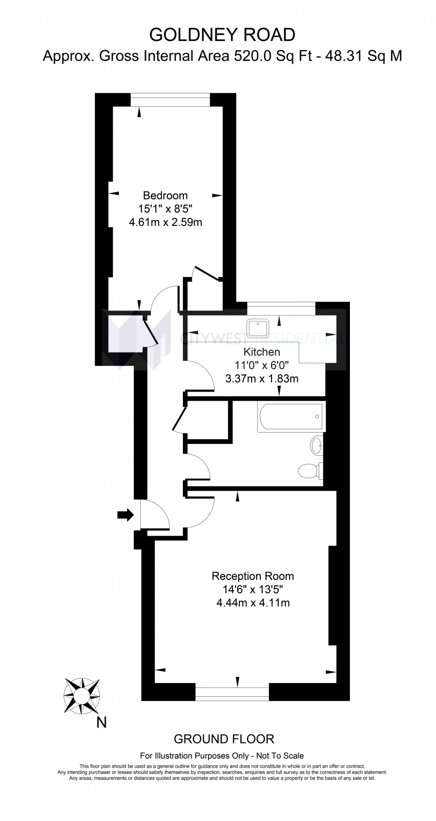 1 Bedrooms Flat for sale in Goldney Road, London W9