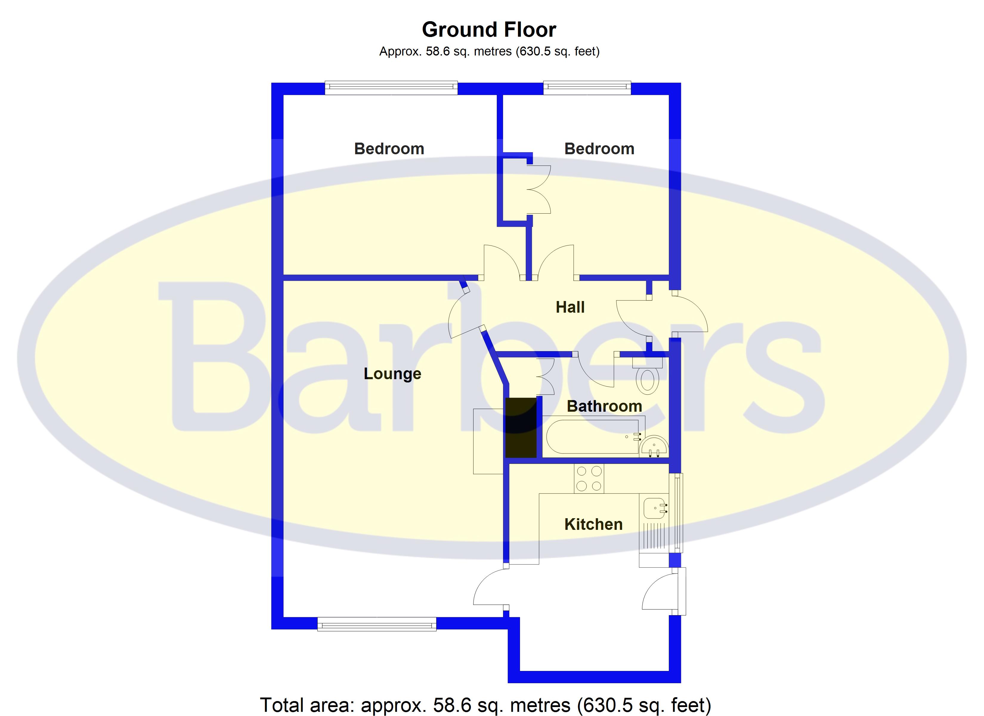 2 Bedrooms Semi-detached bungalow to rent in Grove Gardens, Market Drayton TF9