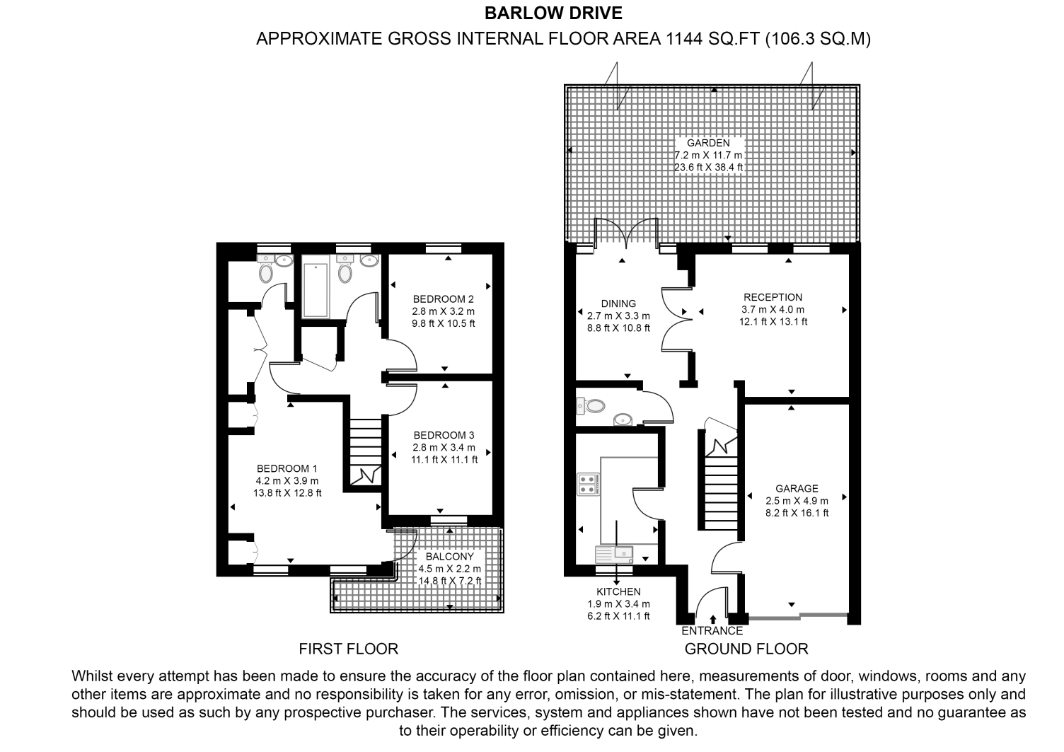 37,, Barlow Drive, London floorplan