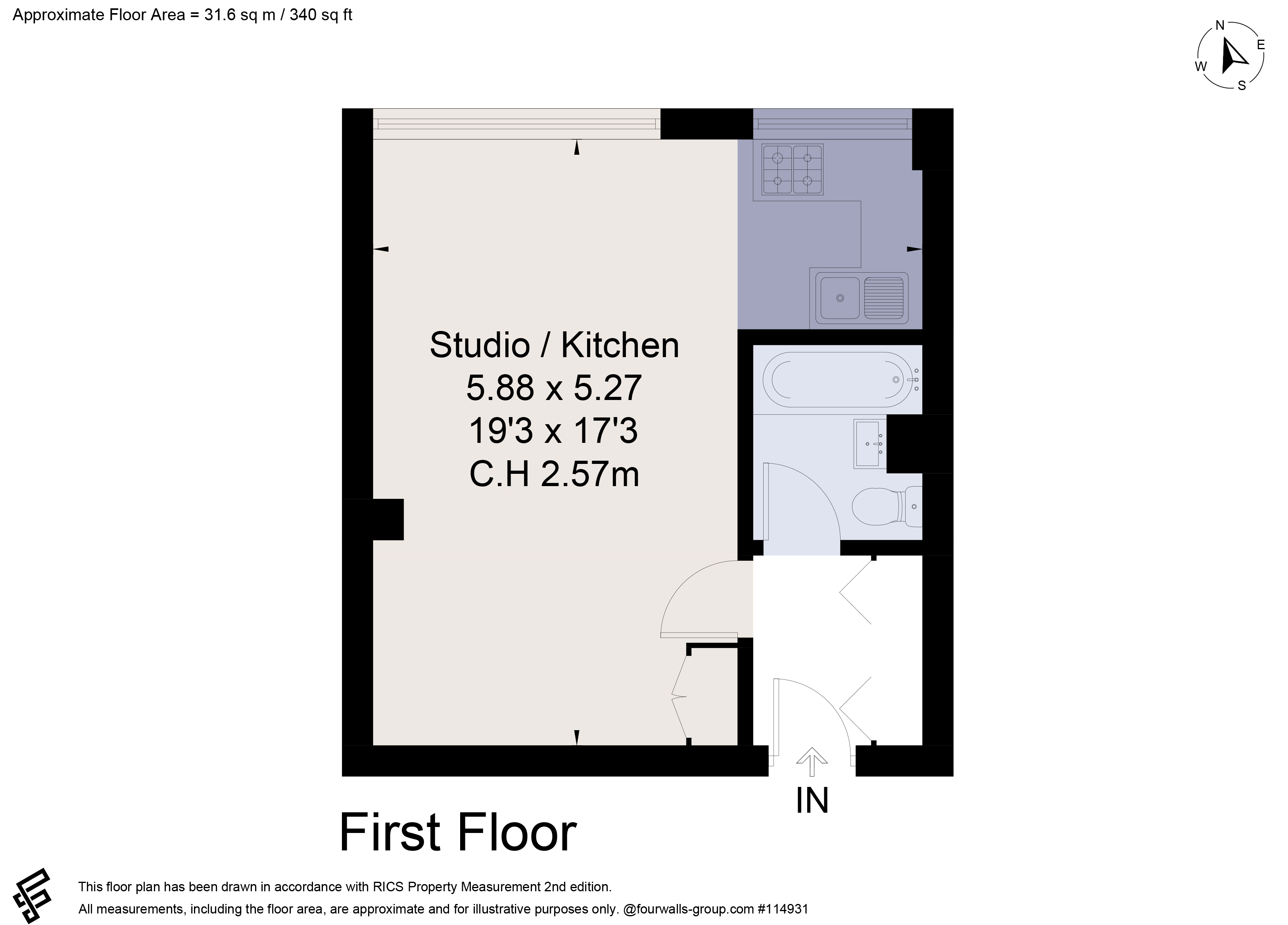 Flat 11 Shelburne Court, 3, Carlton Drive, London floorplan