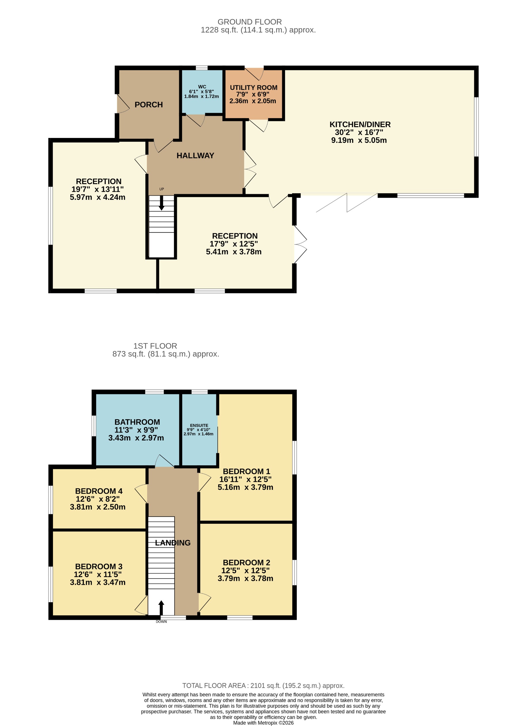 36, Heol Wen, Cardiff floorplan