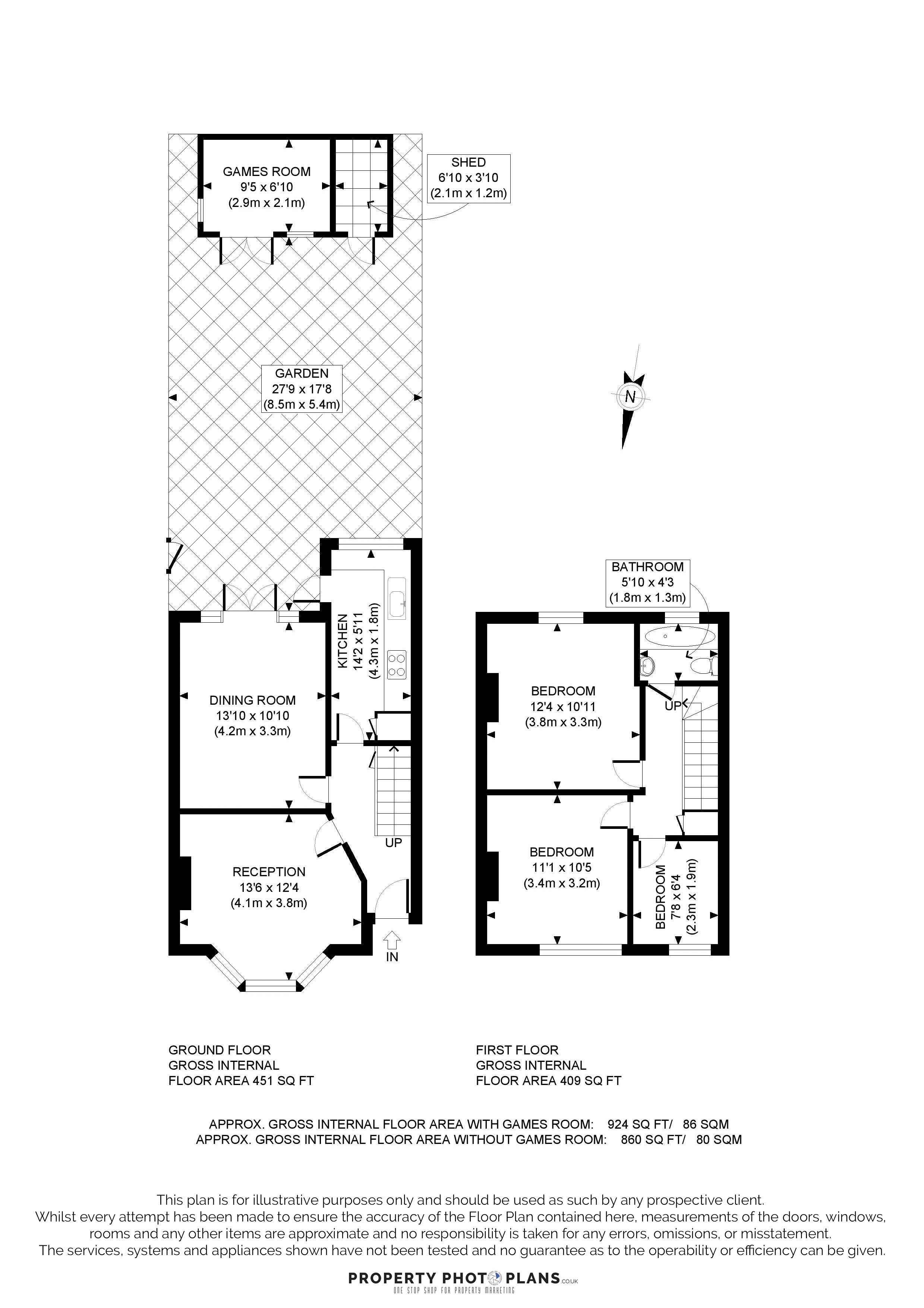 16, Heath Road, West Harrow floorplan
