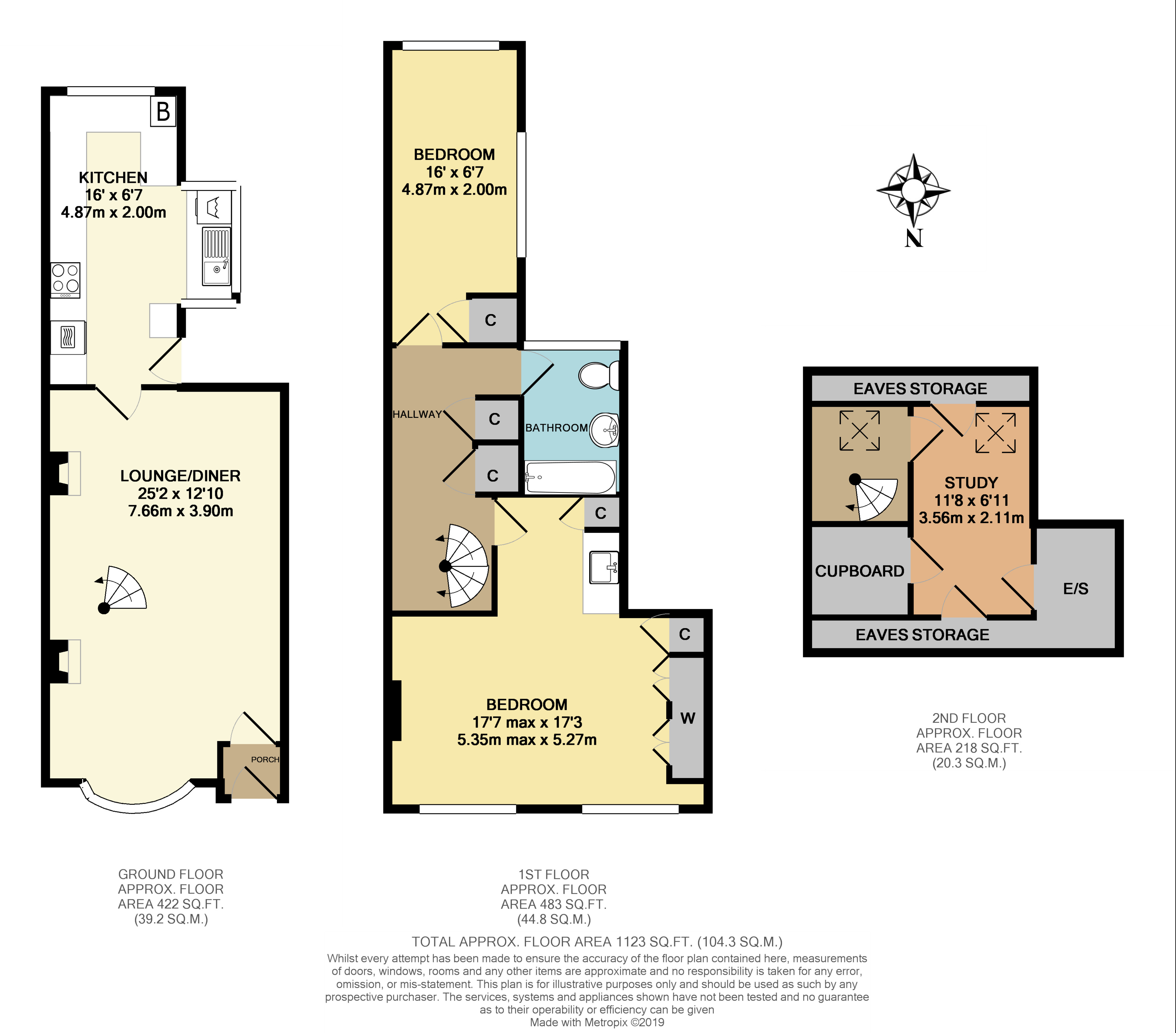 2 Bedrooms Terraced house for sale in Beauchamp Road, West Molesey KT8