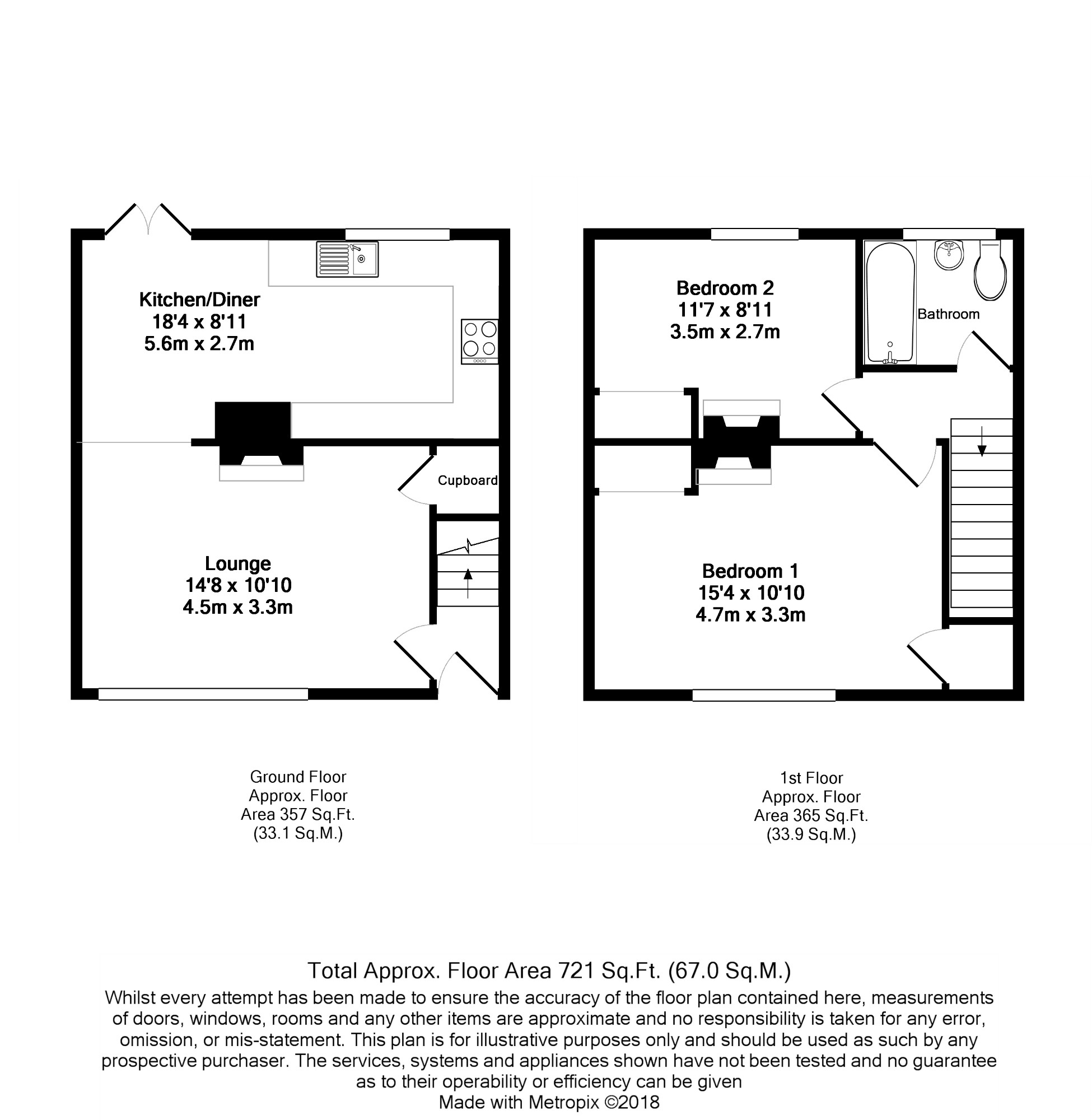 11 Pinehurst Cottages,, Pinehurst Avenue, Hampshire floorplan