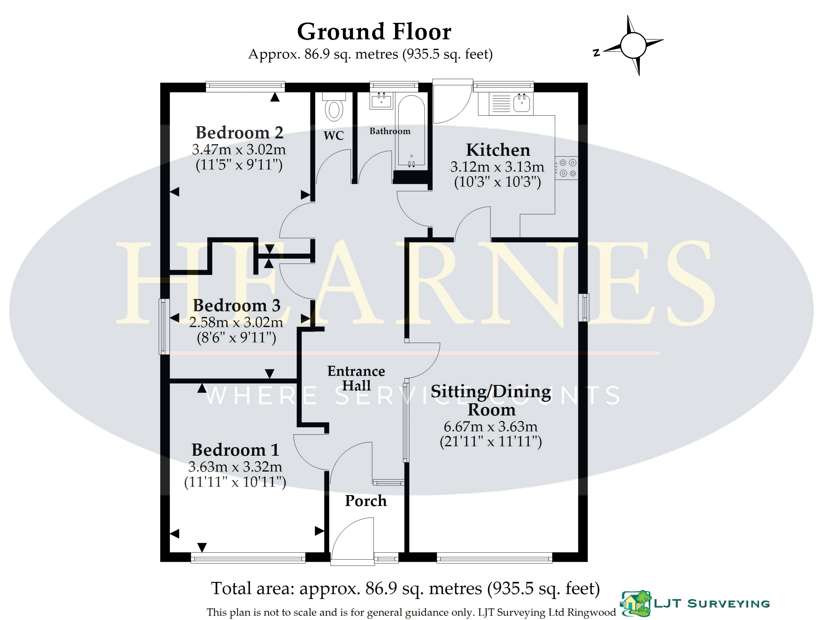 16, Lawns Road, Colehill floorplan