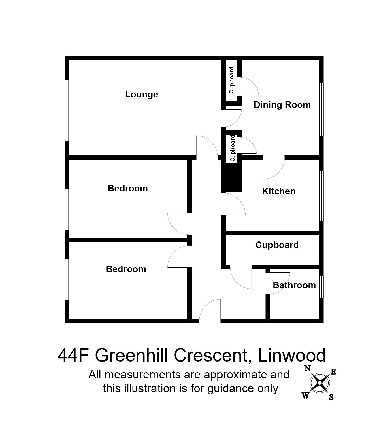2 Bedrooms Flat to rent in Greenhill Crescent, Linwood PA3