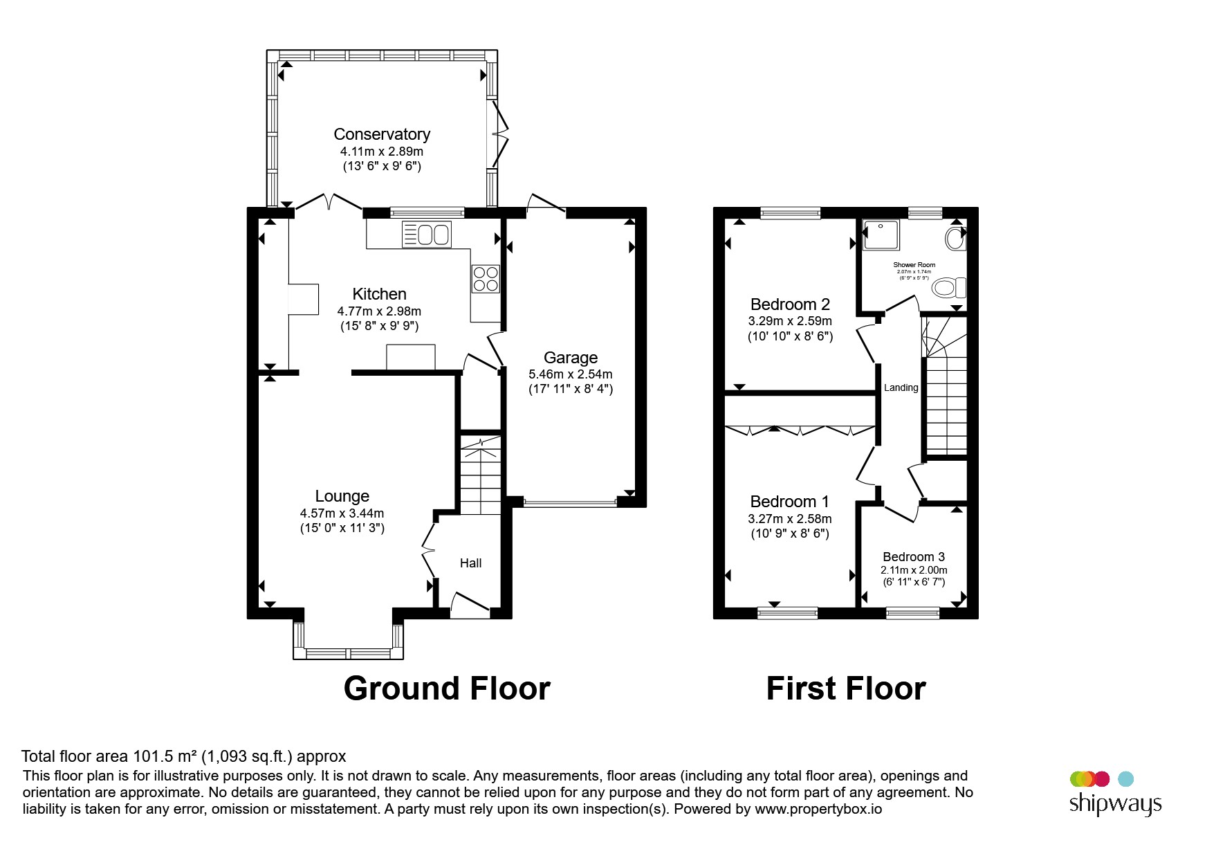 65, Whinchat Grove, Kidderminster floorplan