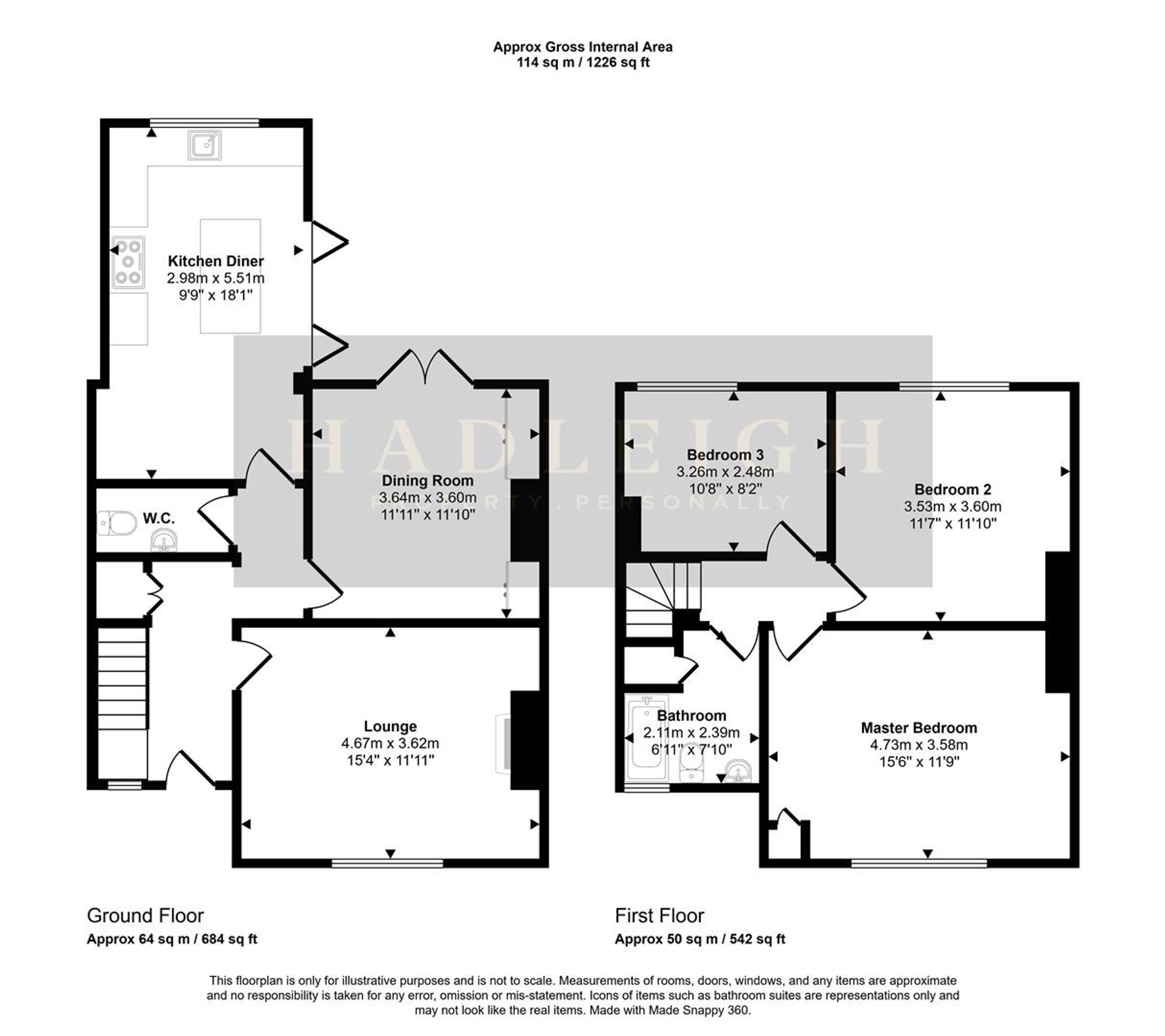 28 High Brow, Birmingham floorplan