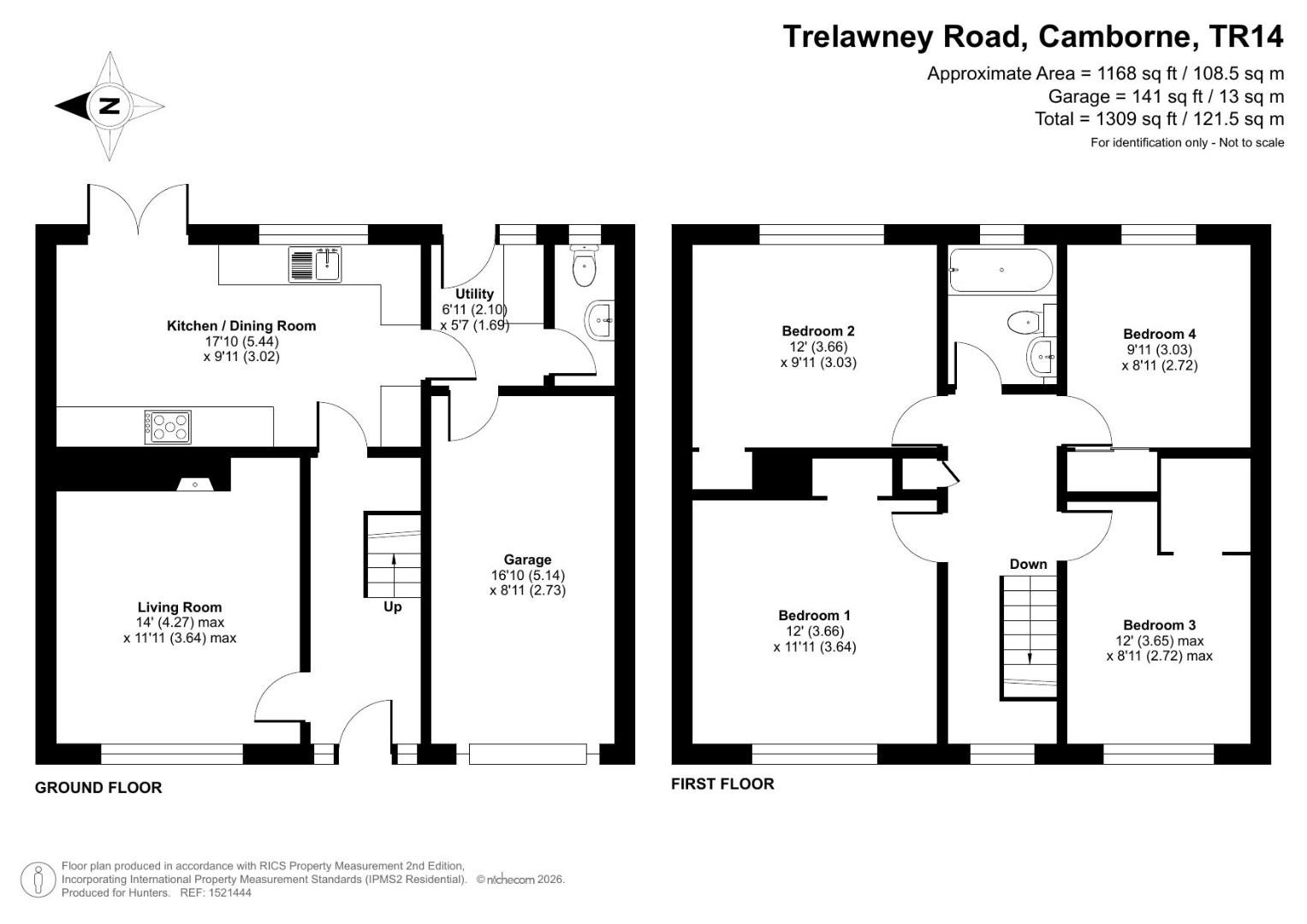 30, Trelawney Road, Camborne floorplan