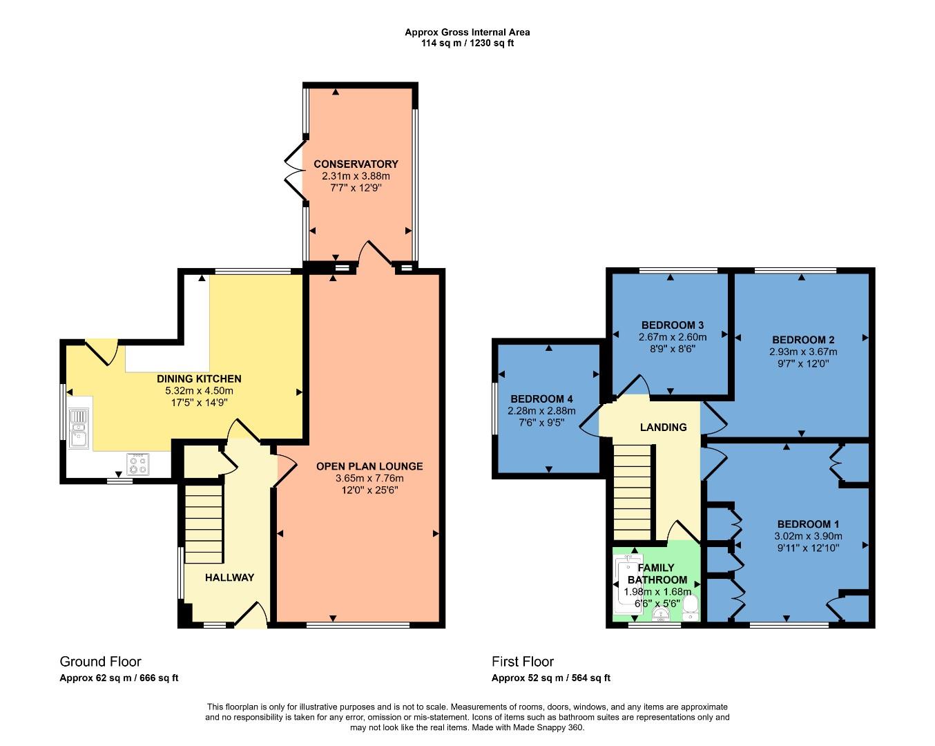 14, Laburnum Road, Dewsbury floorplan