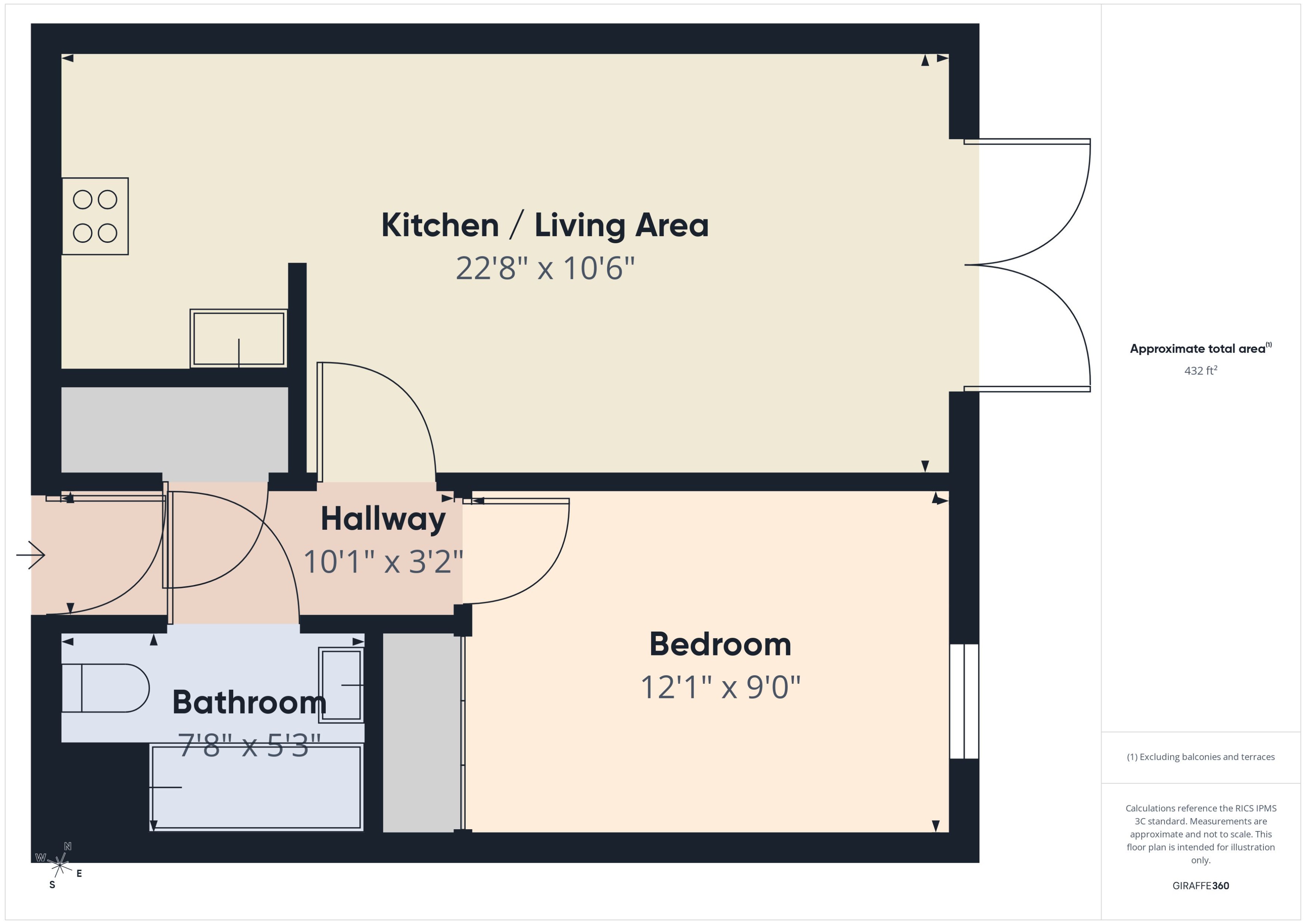 310, 38, Upper Dean Street, Birmingham floorplan