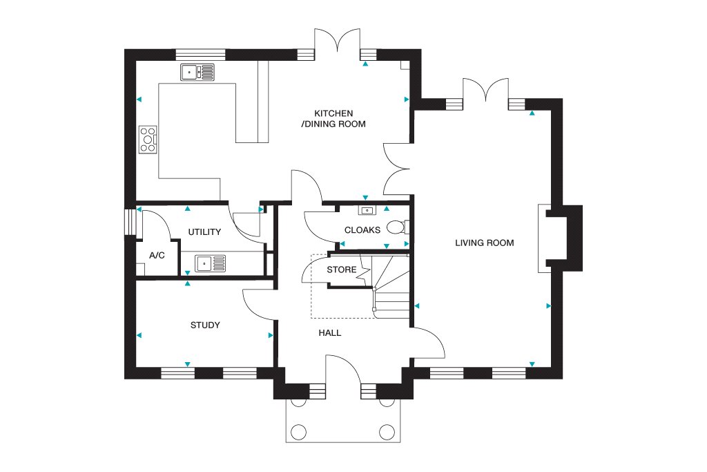 Plot 24 The Queenswood RM,, Park View, Holt floorplan