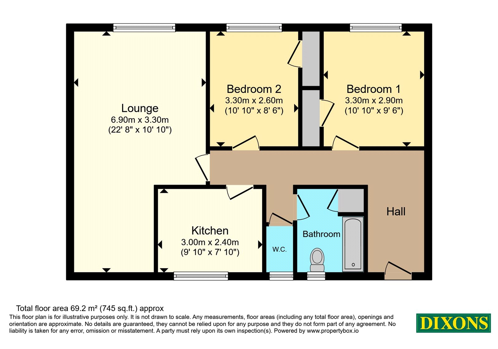 Flat 6, Louise Court, 7, Victoria Road, Birmingham floorplan