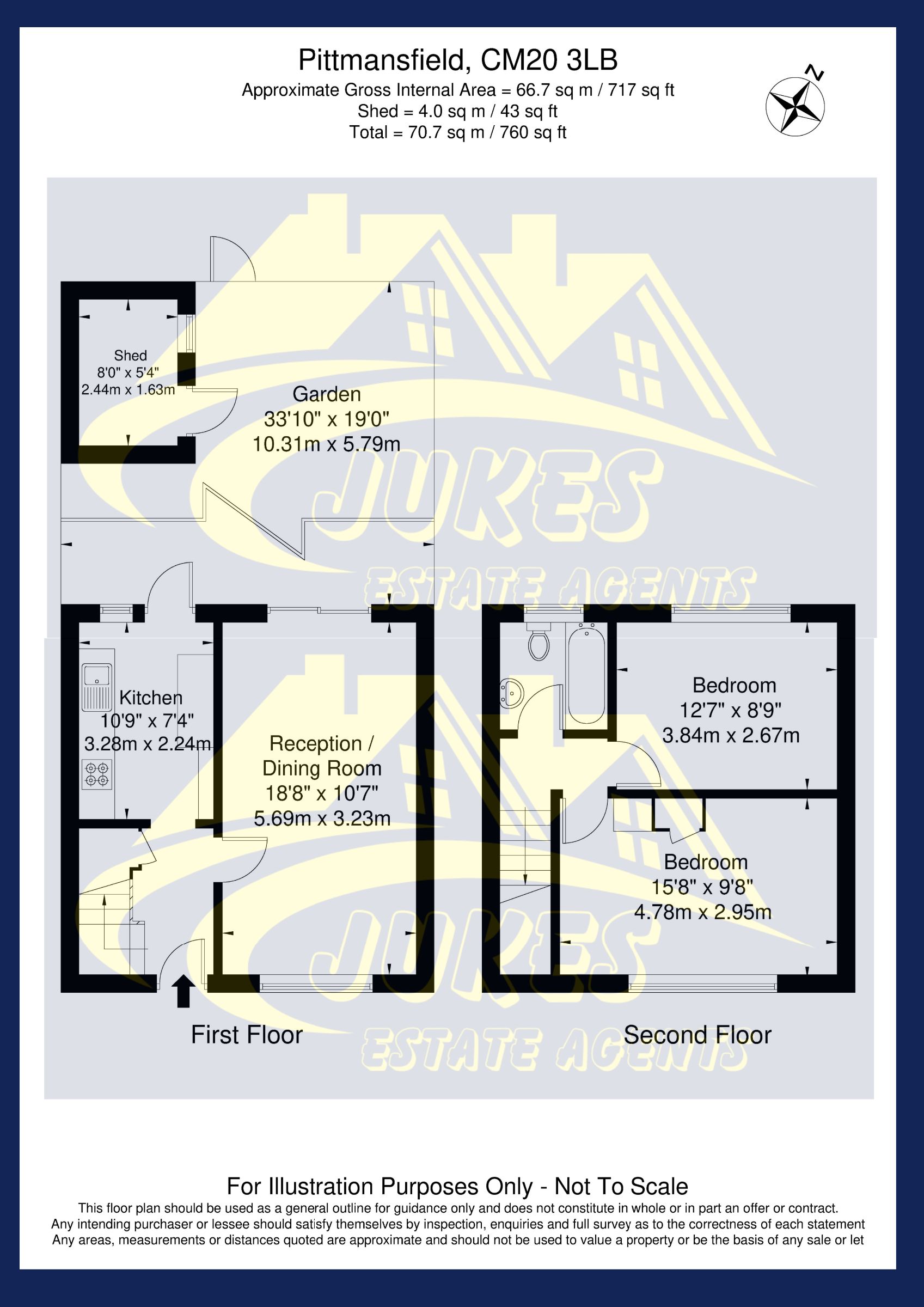 58 Pittmans Field, Harlow floorplan