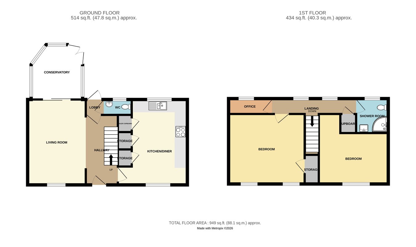 18, Hartford Close, Rayleigh floorplan