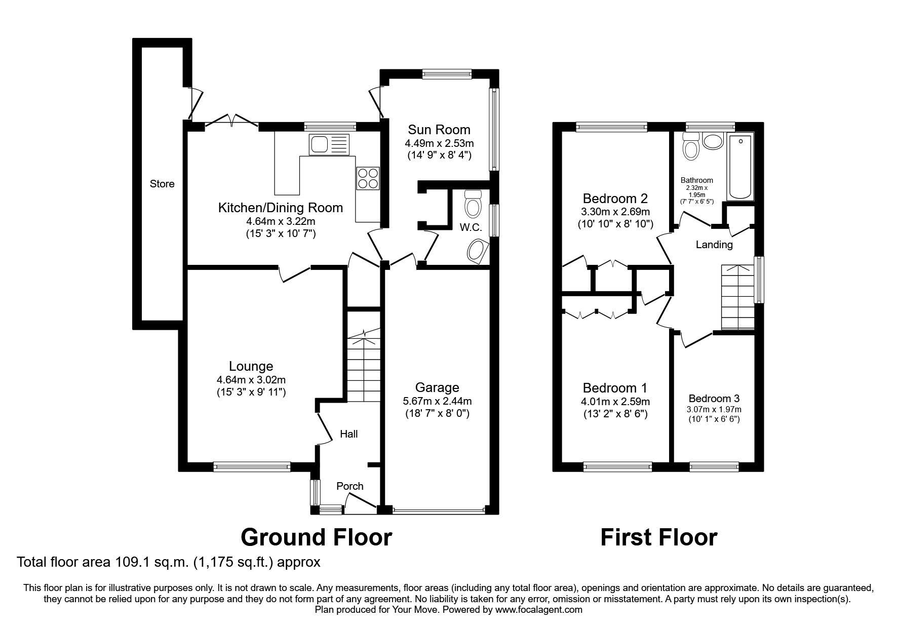 Turner Grove, Perton, Wolverhampton, Staffordshire WV6, 3 bedroom