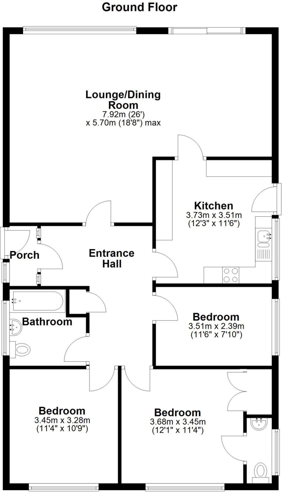 22, Leighton Crescent, Weston-super-Mare, North Somerset floorplan