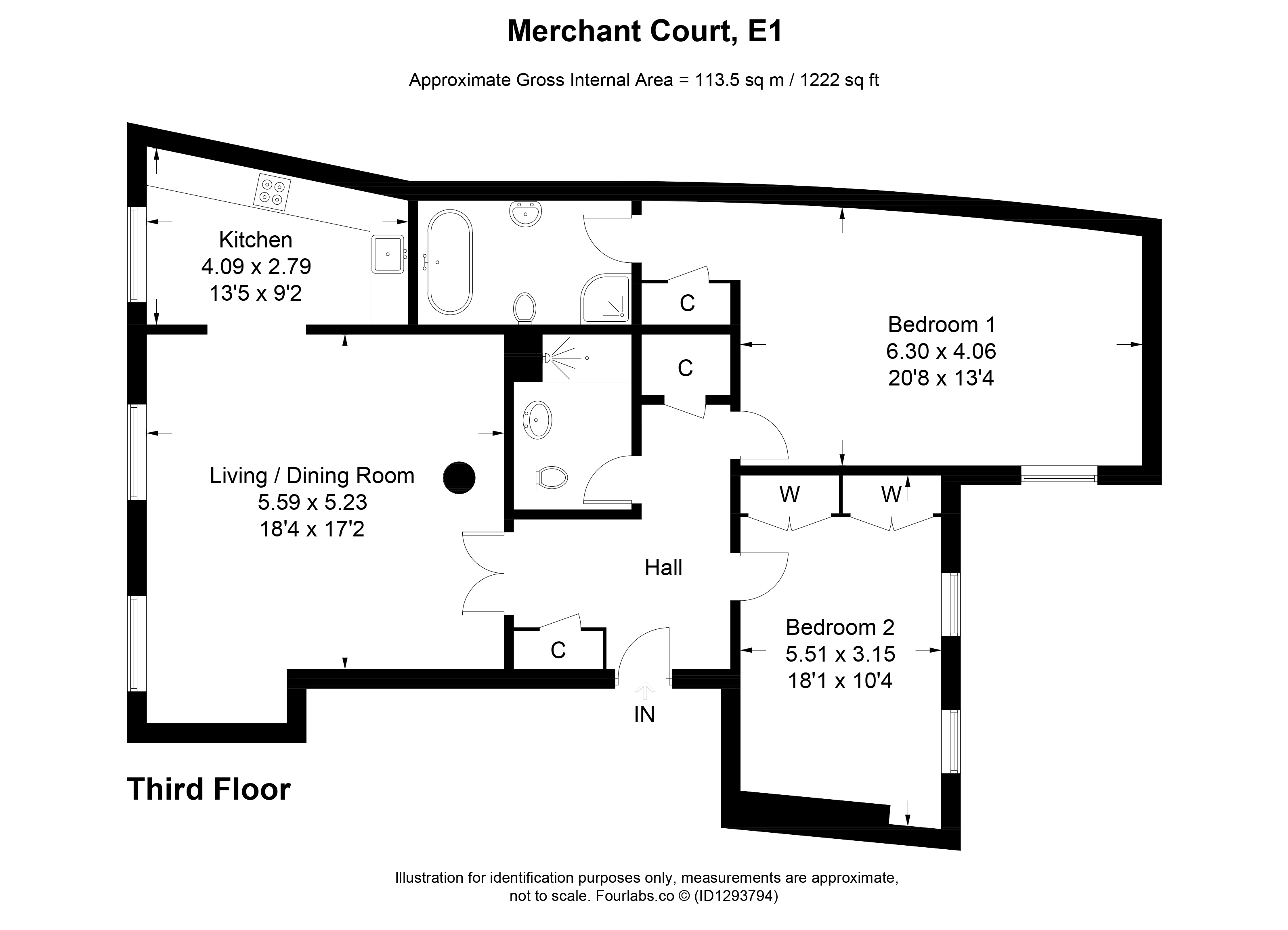 Wapping Wall, London floorplan