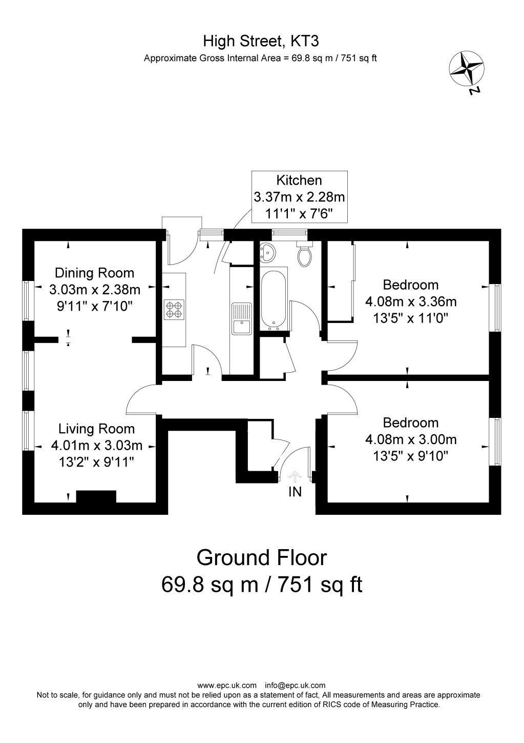 2 Bedrooms Flat to rent in High Street, New Malden KT3