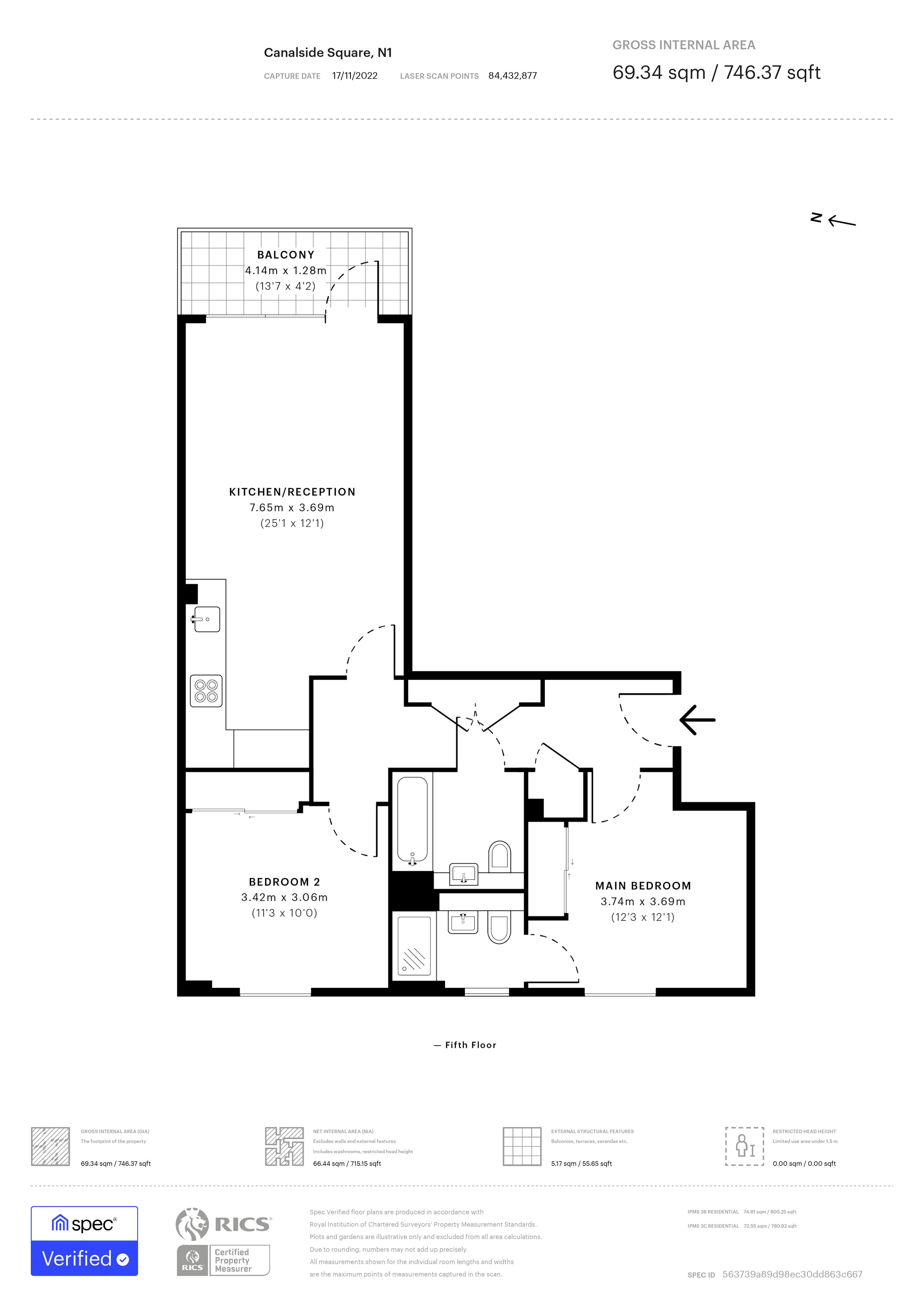 Canalside Square, Angel, London N1, 2 bedroom flat to rent 63719866 PrimeLocation