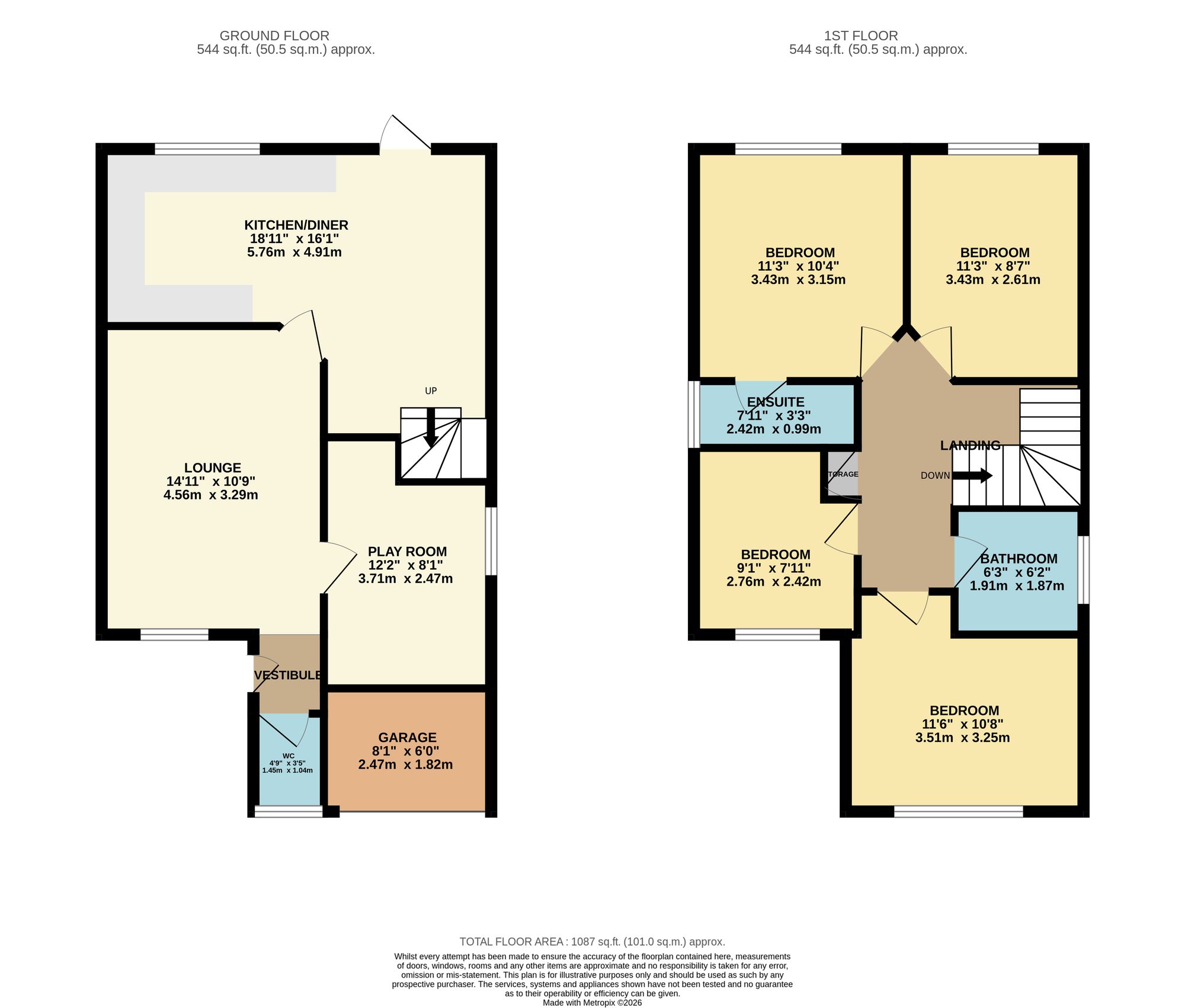 22 Stoneacre Close, Warrington floorplan
